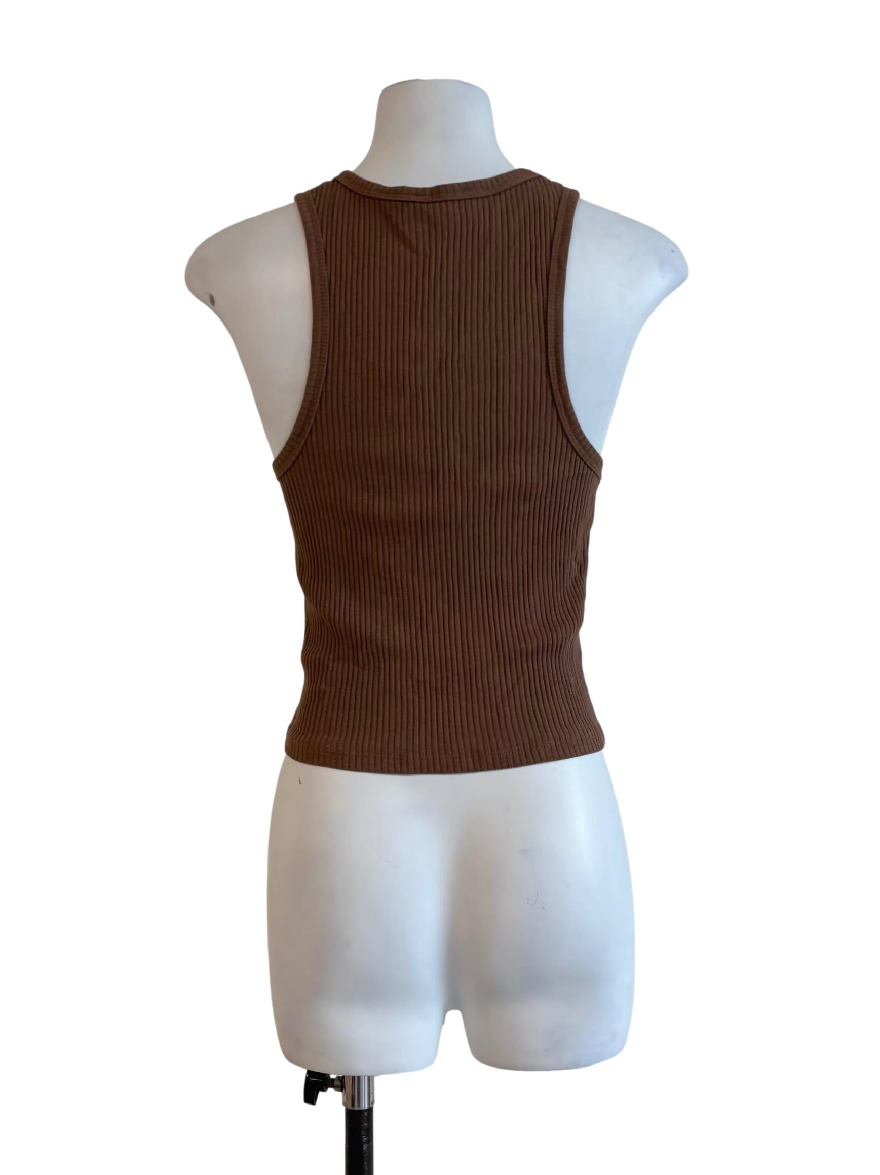 Tawny Brown Tank Top