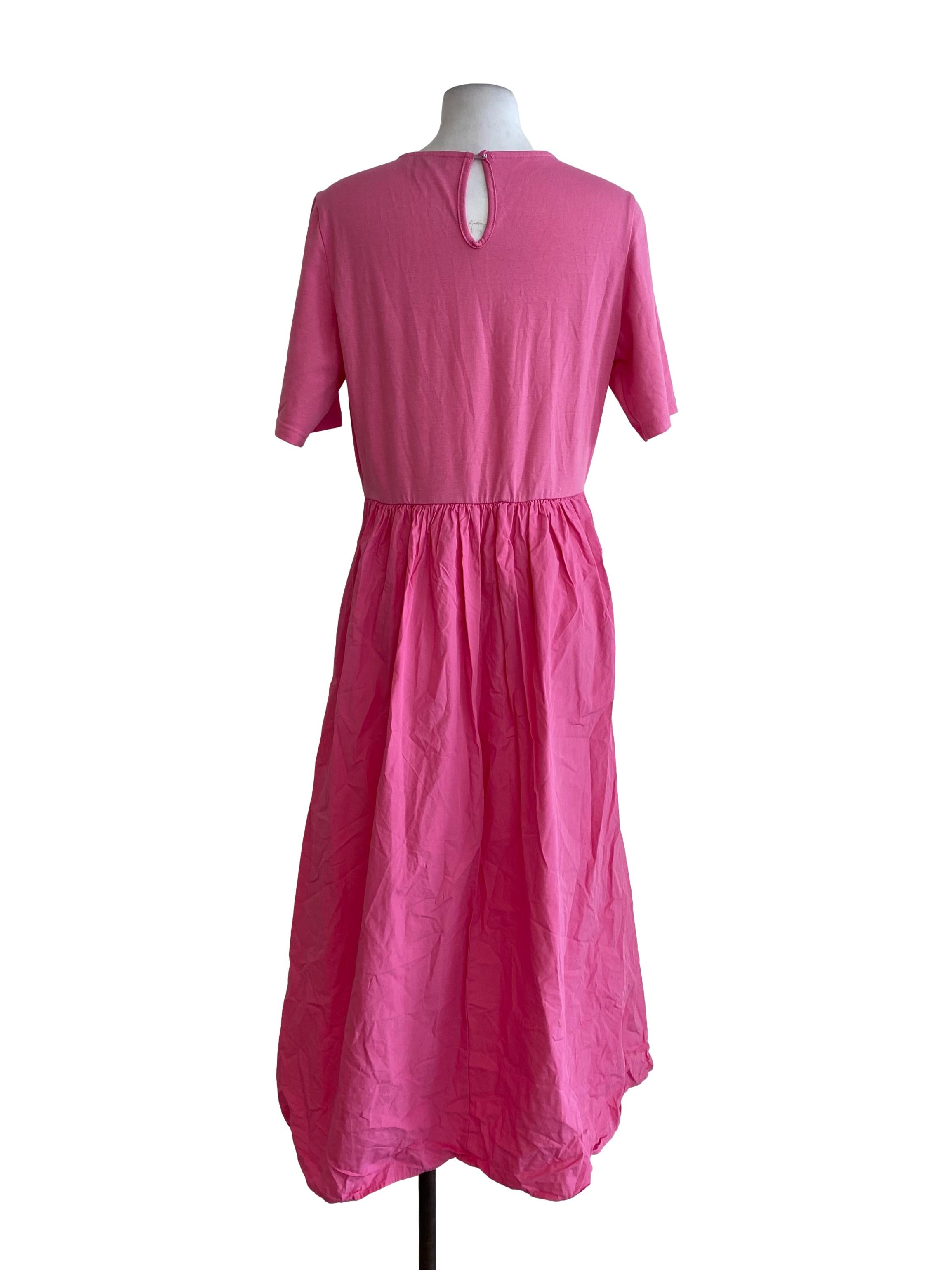Pink Blouson Dress