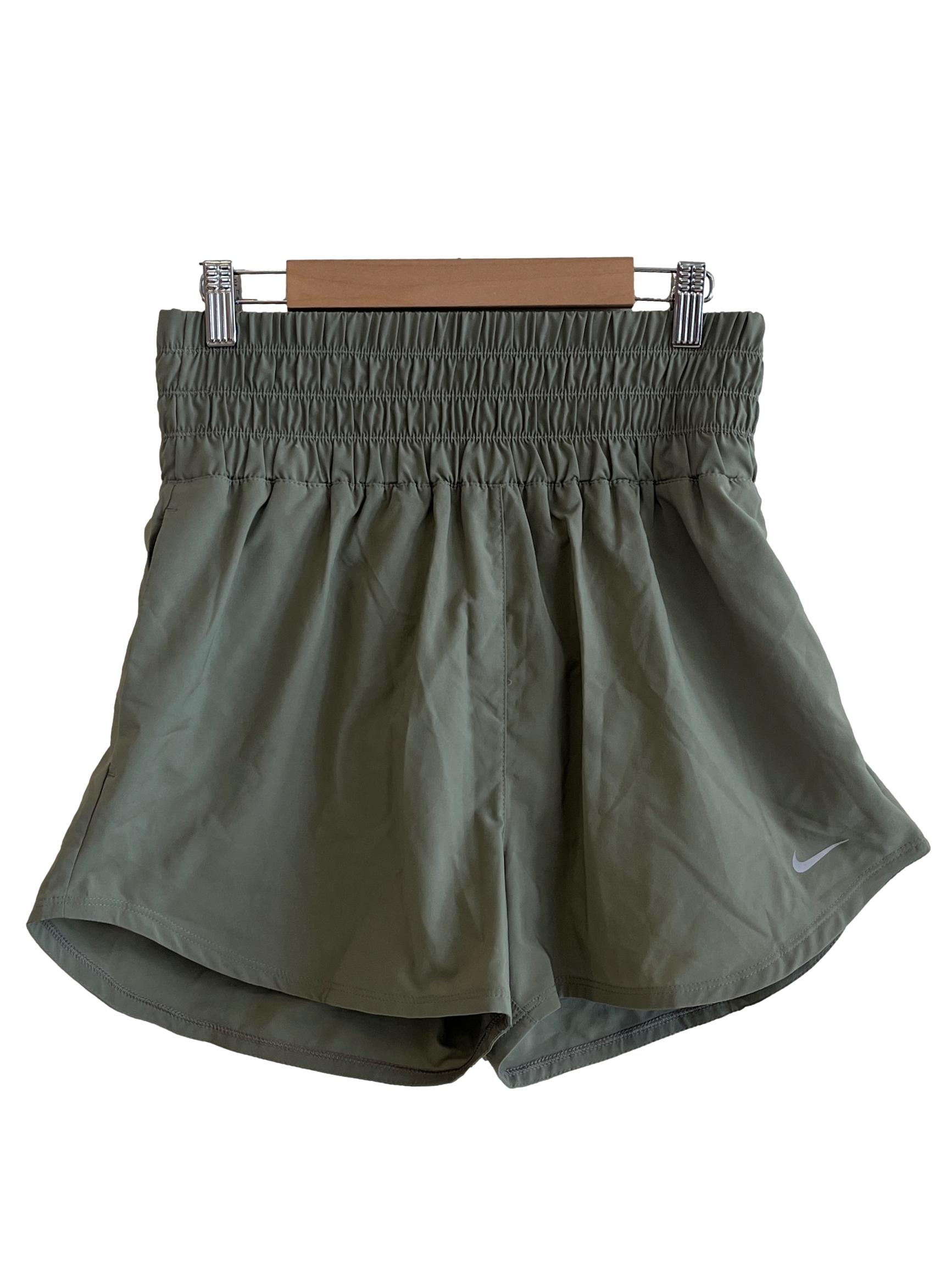 Olive Green Dri-FIT High Waisted Shorts