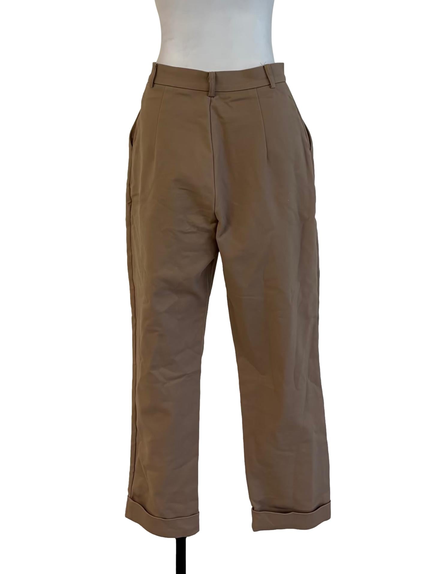 Buff Brown Slim Fit Pants