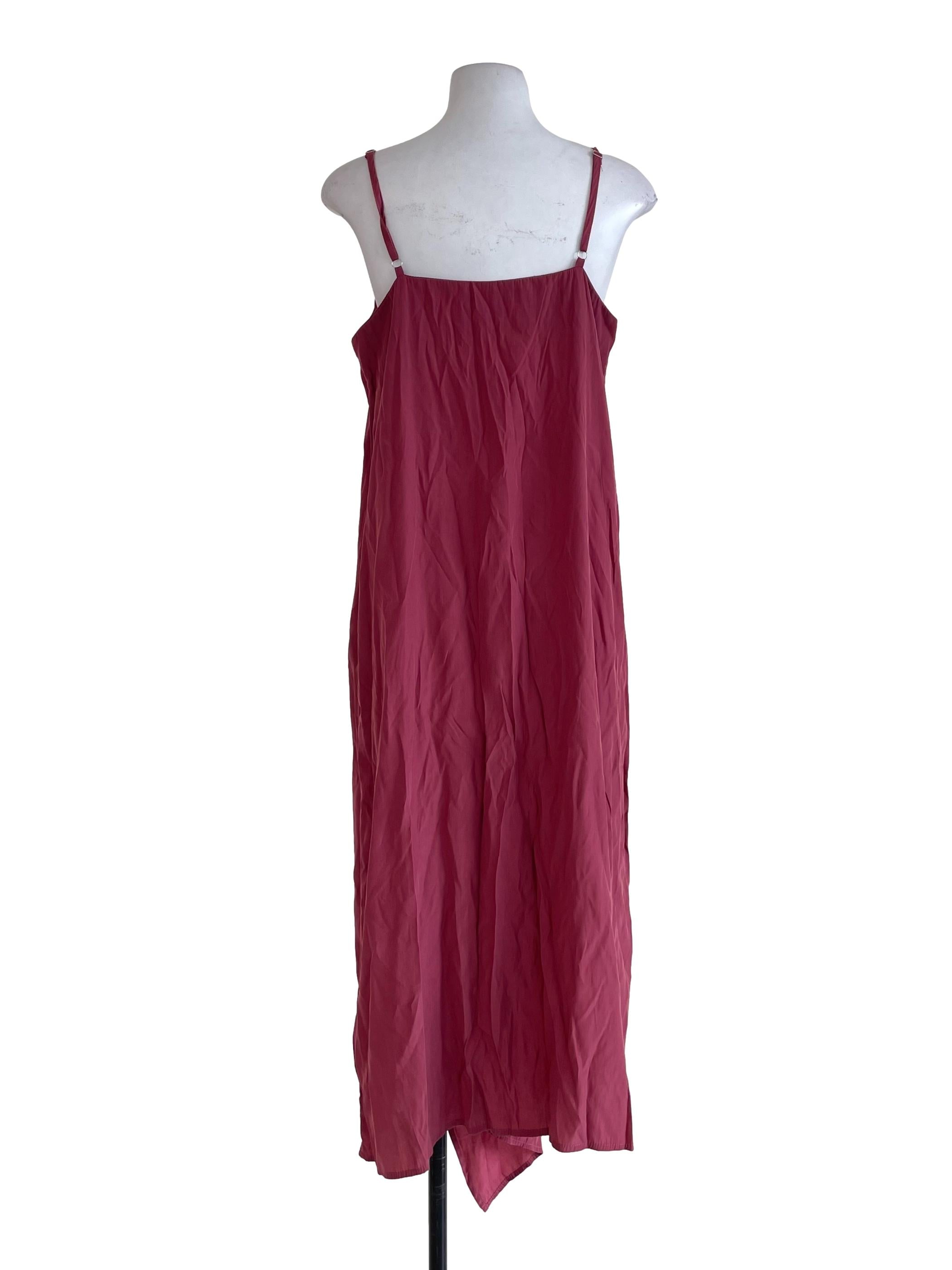 Rosewood Pink V Neck Dress