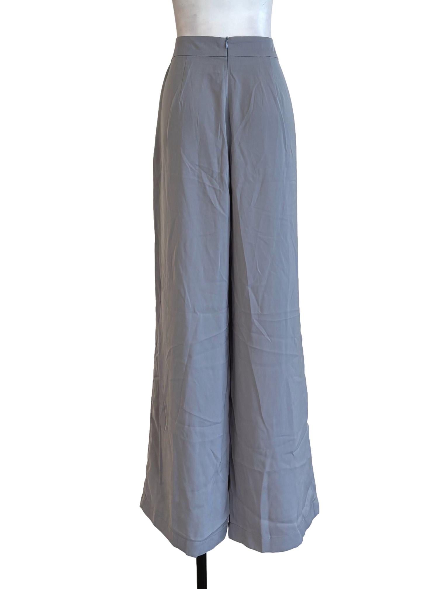 Powder Blue Wide Leg Pants