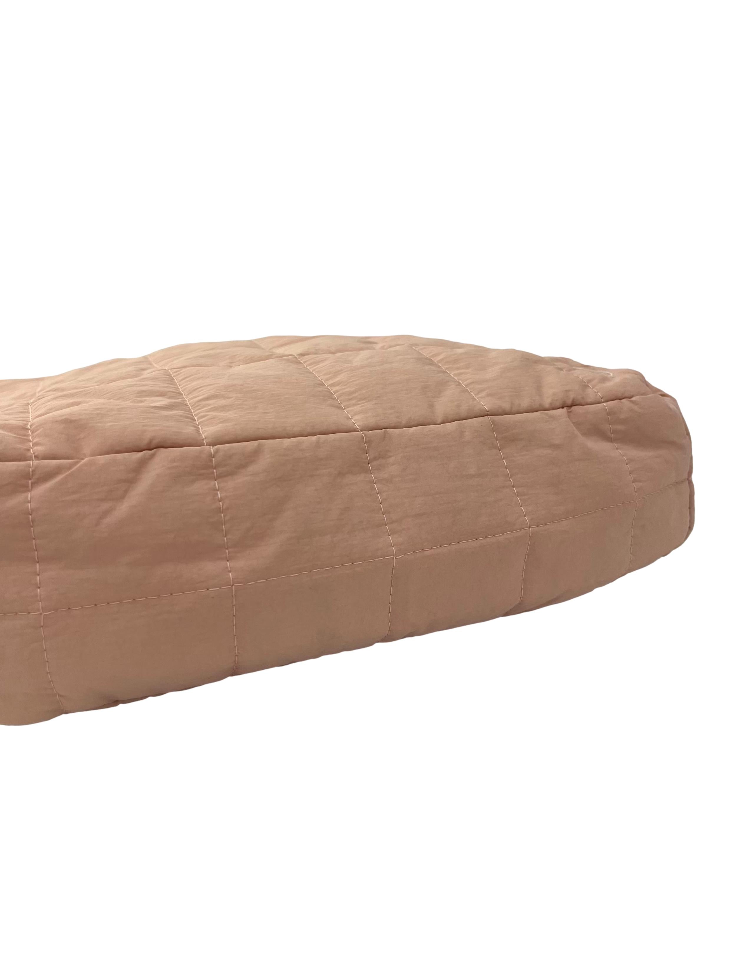 Peach Quilted Tote Bag