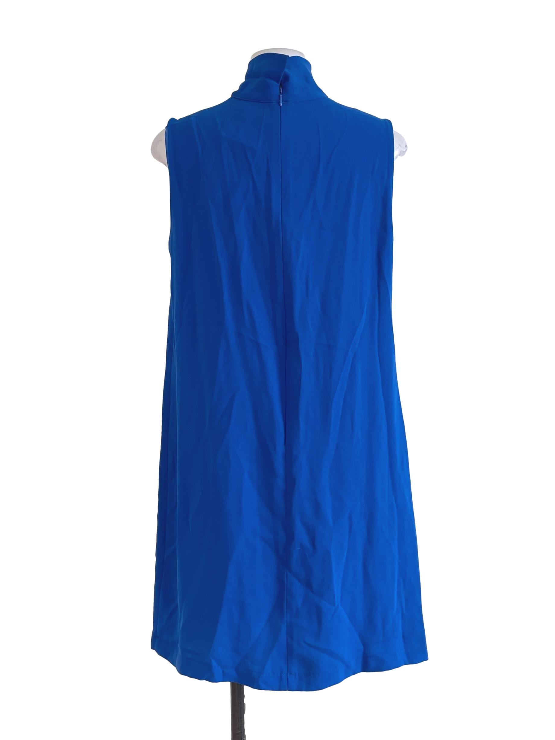 Royal Blue V Neck Dress