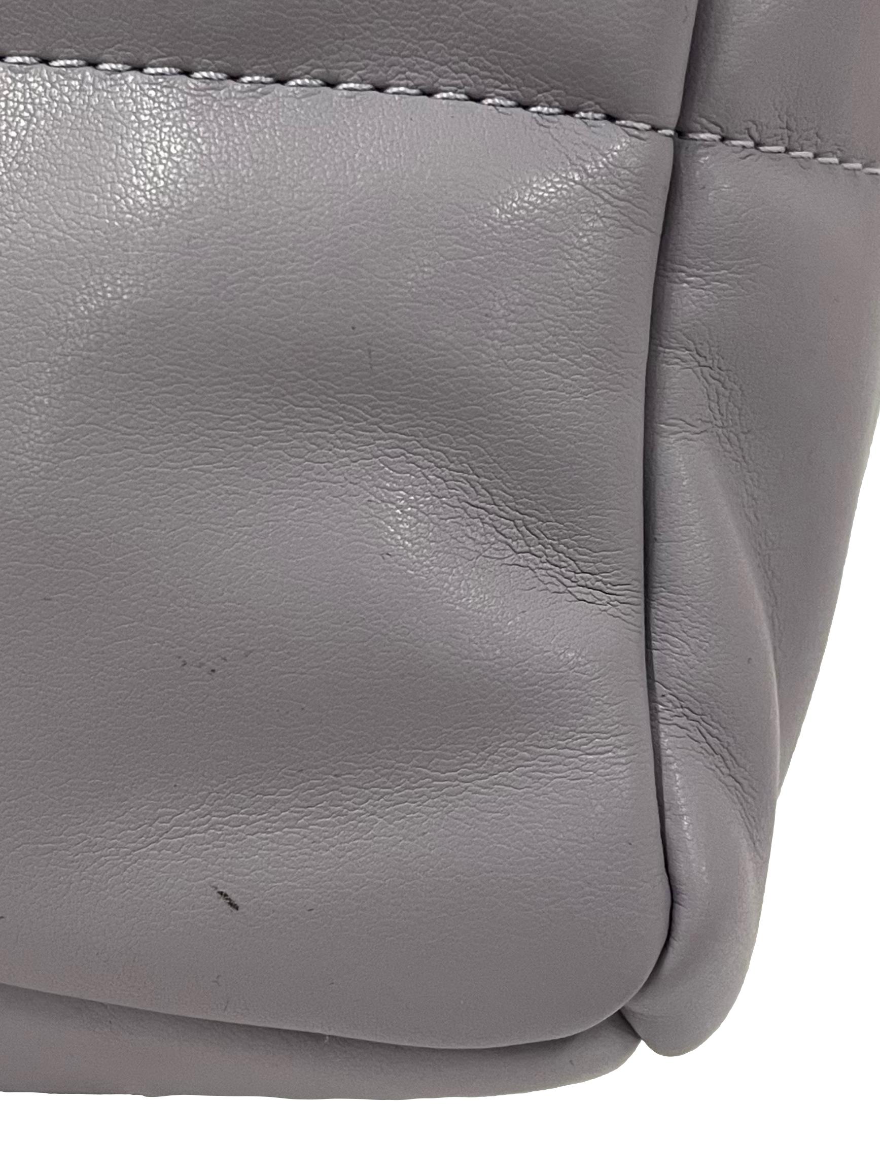 Violet Quilted Textured Crossbody Bag With Detachable Strap