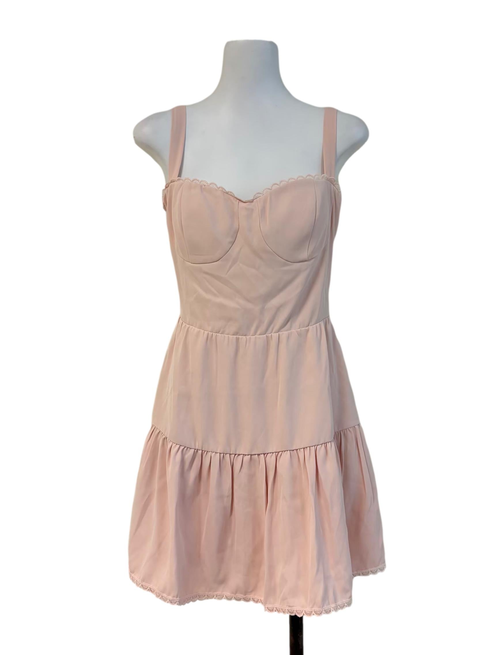 Baby Pink Sweetheart Corset Dress