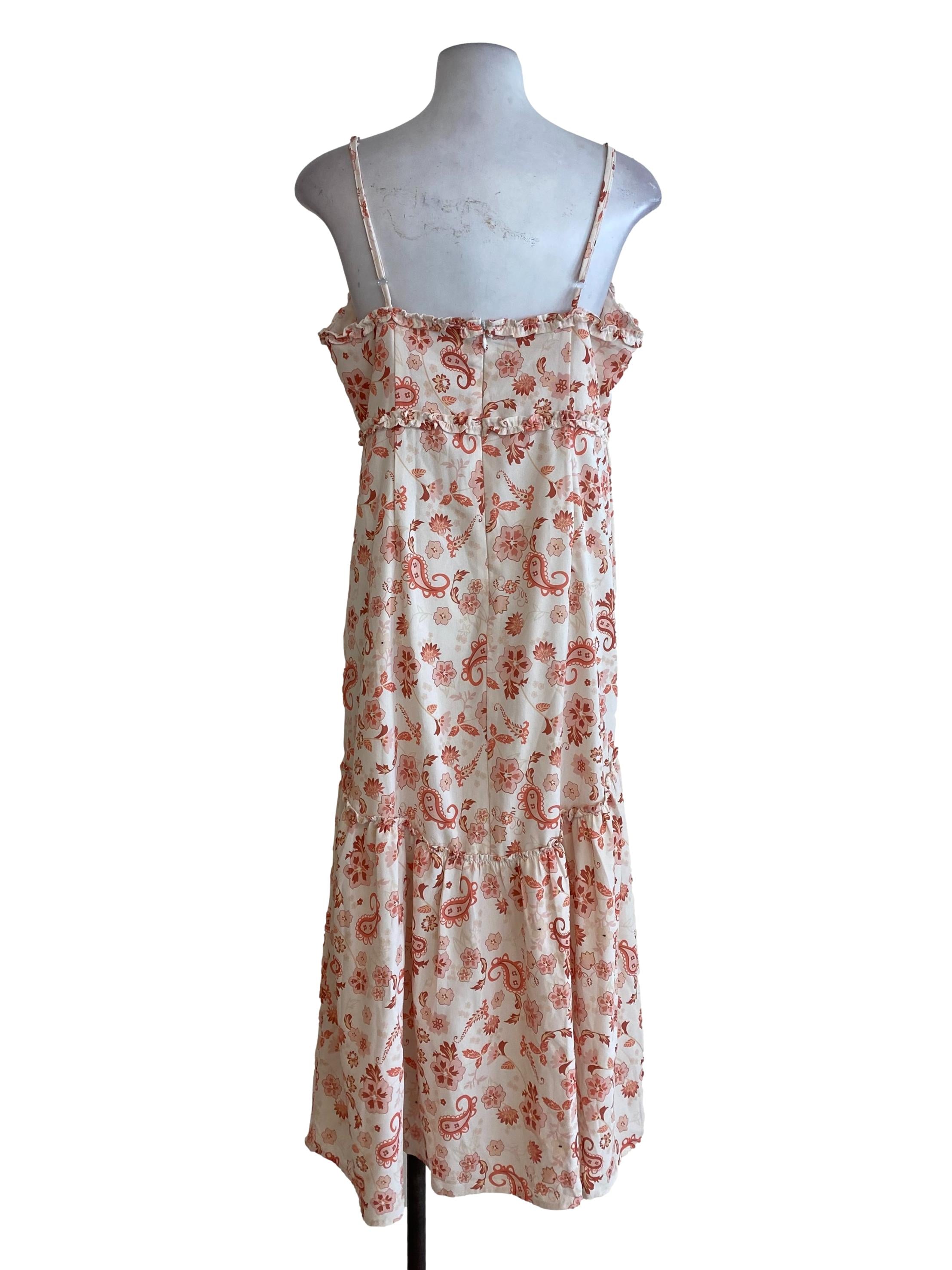Yellow Orange Floral Tunic Dress