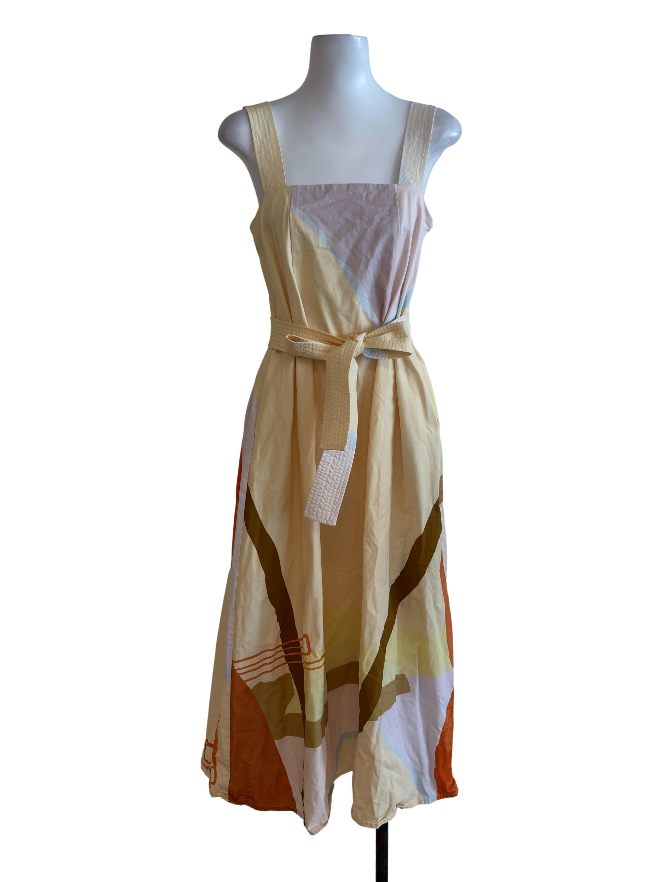 Yellow Print Shift Dress OSN