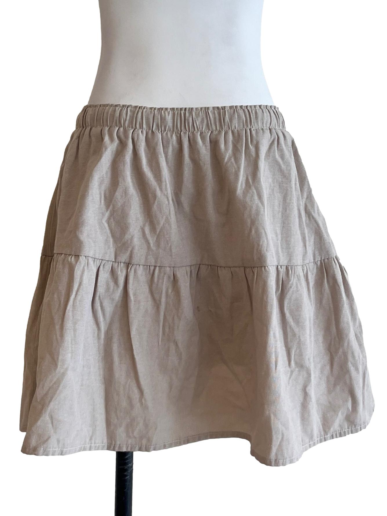 Bone White Mini Skirt