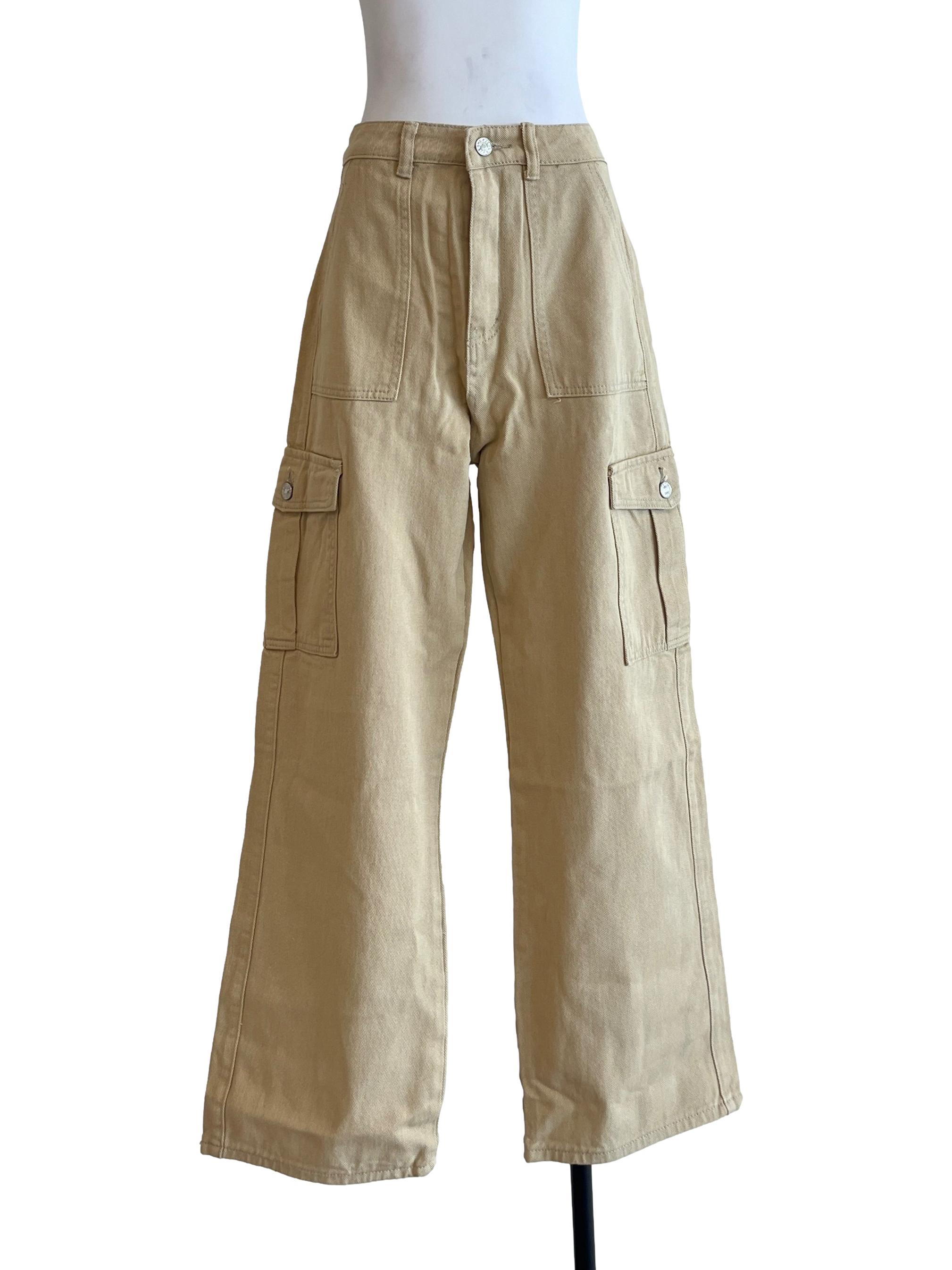 Flaxen Yellow Cargo Pants