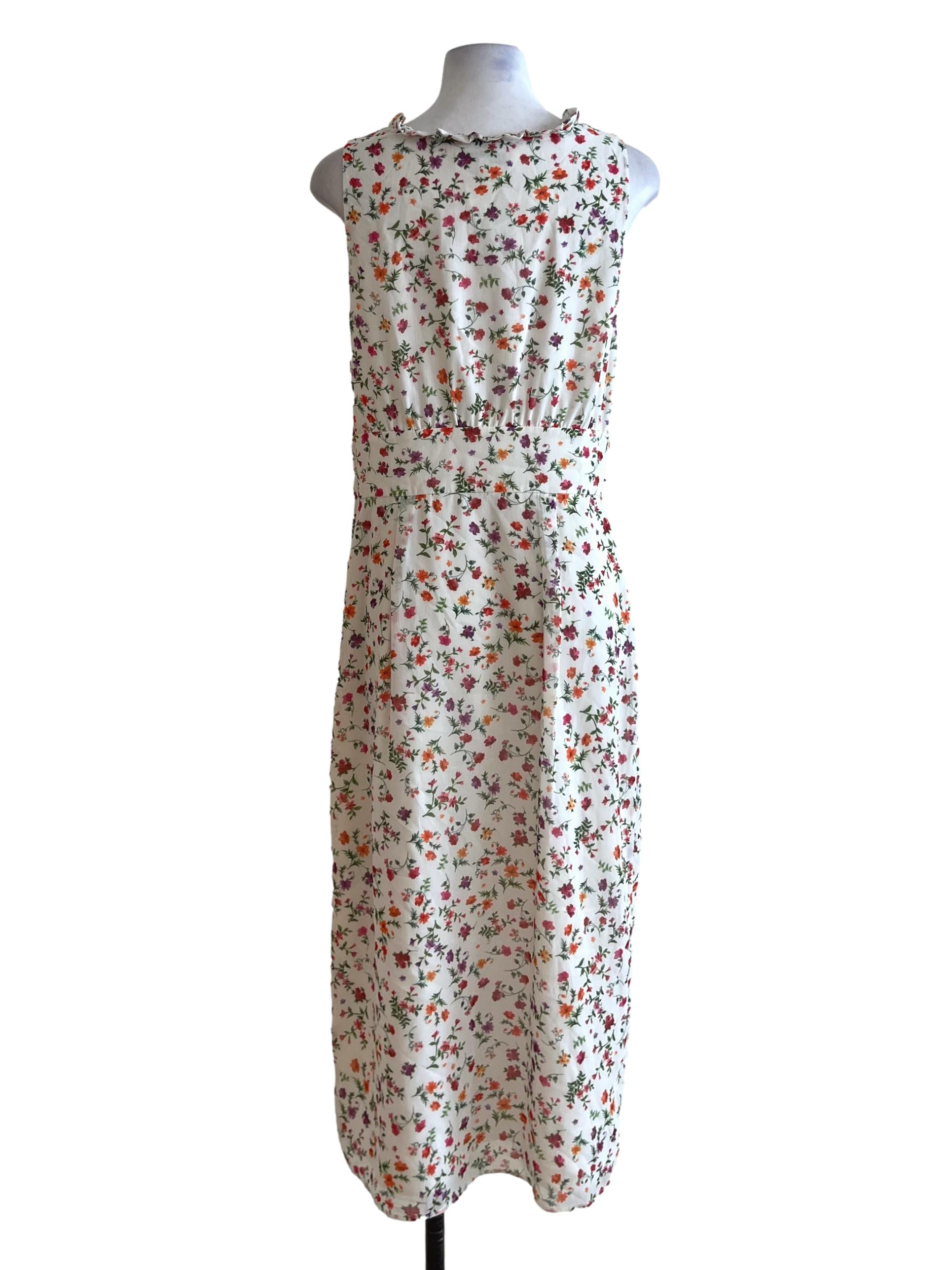 White Floral Babydoll Dress