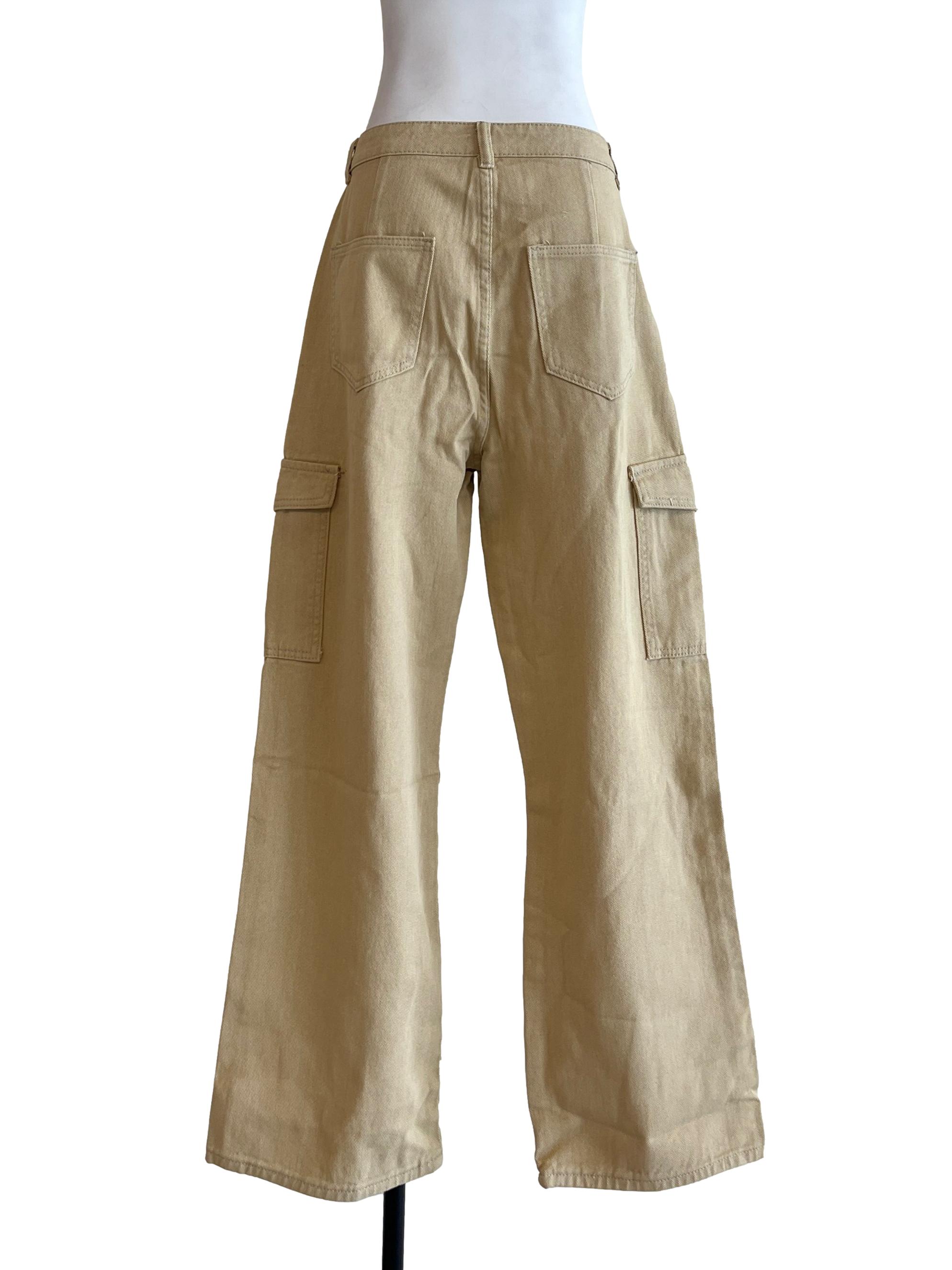 Flaxen Yellow Cargo Pants