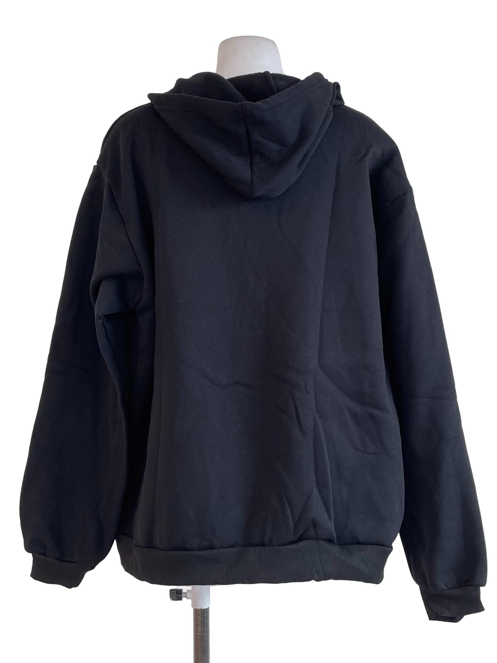 Black Zip Up Hoodie