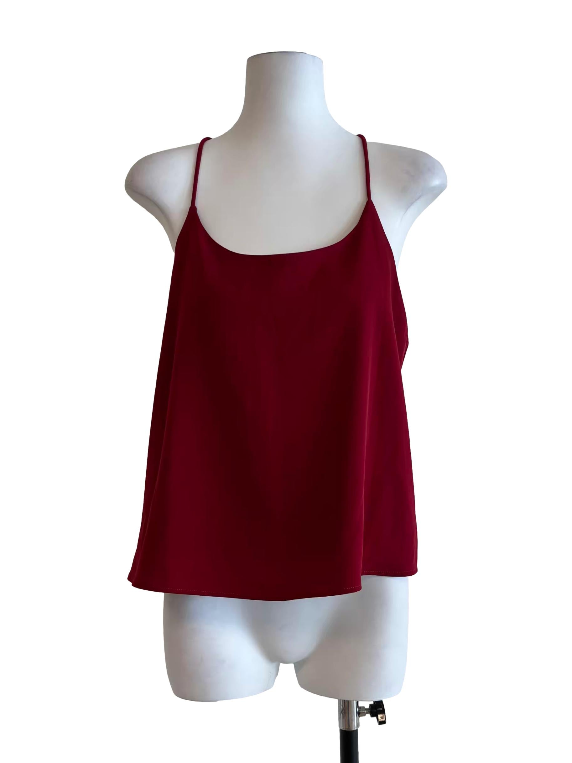 Crimson Red Tent Top