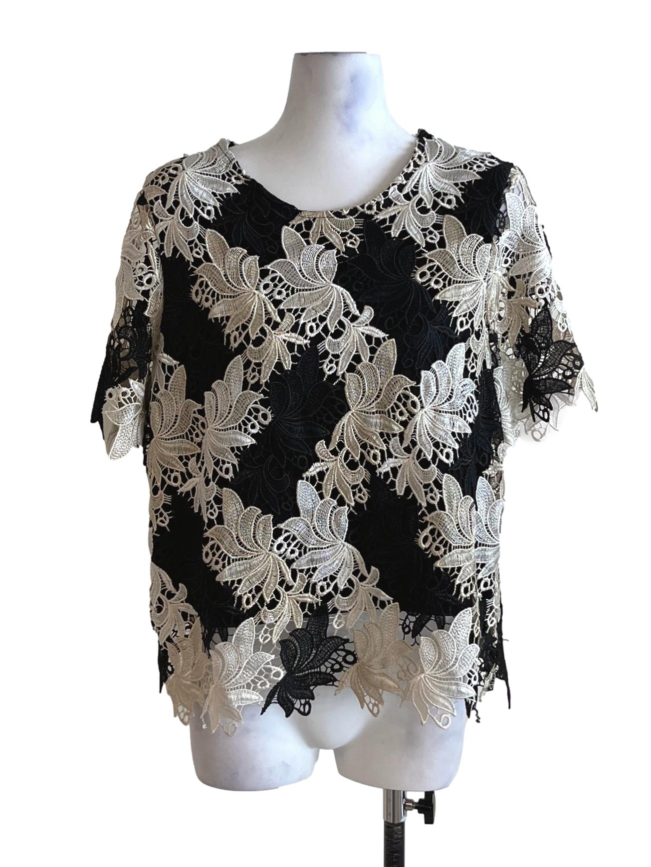 Black Lace Blouse