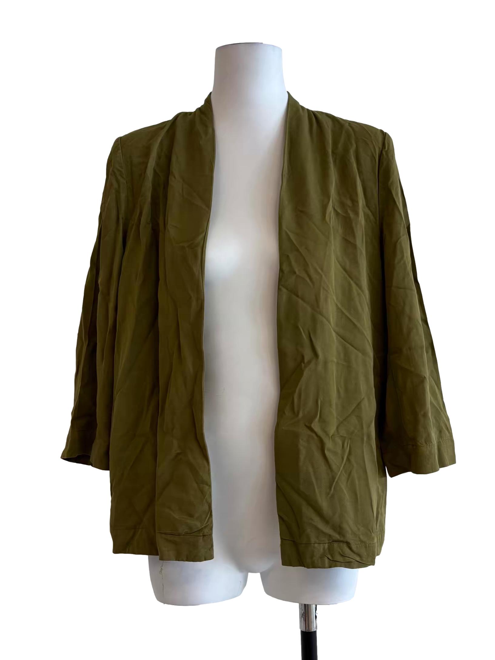 Olive Green Kimono Cardigan