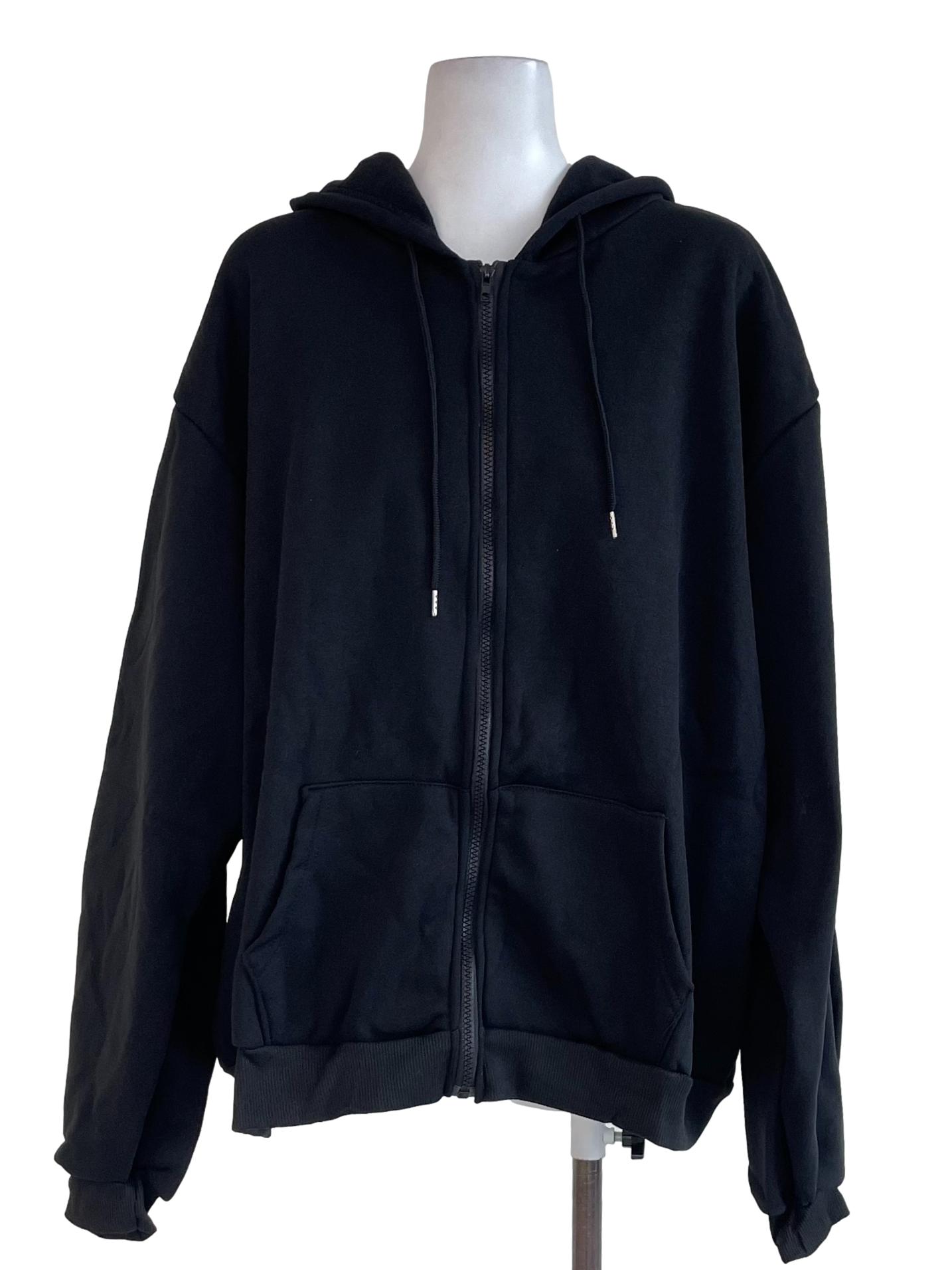 Black Zip Up Hoodie