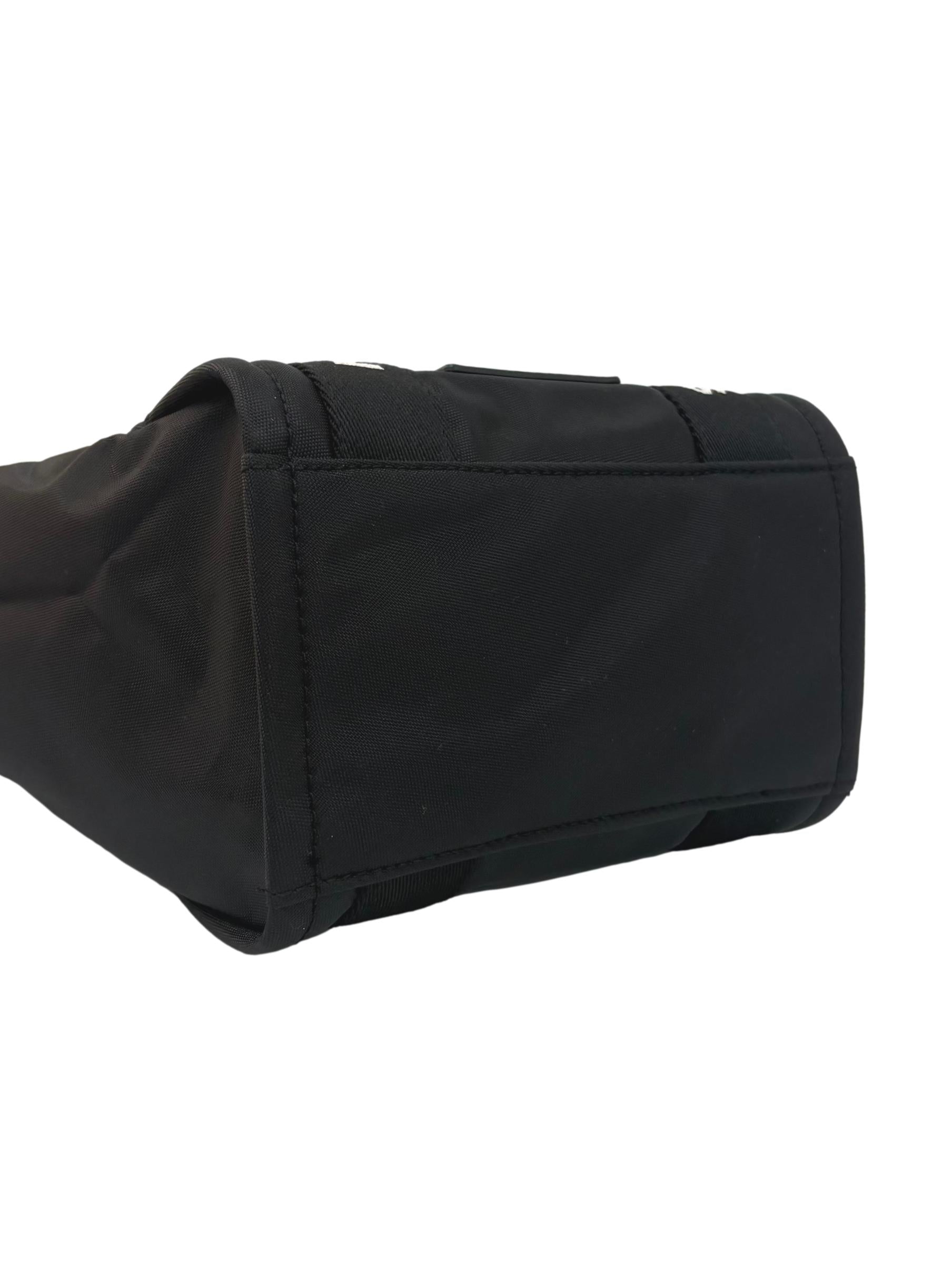 Black Nylon Small Tote Bag CSN
