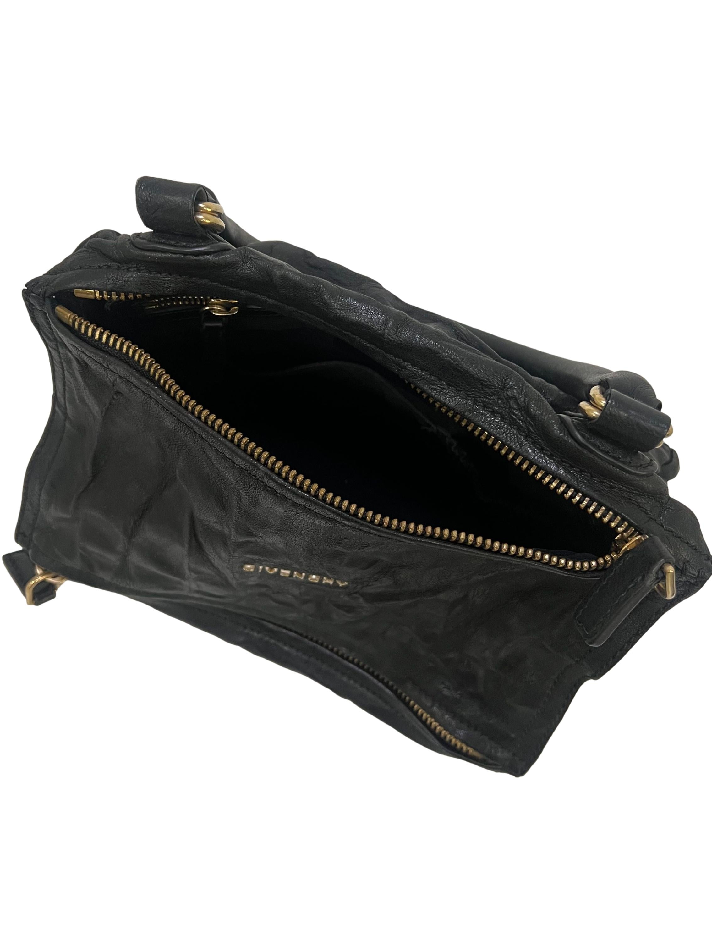 Black Leather Medium Pandora Handbag CSN