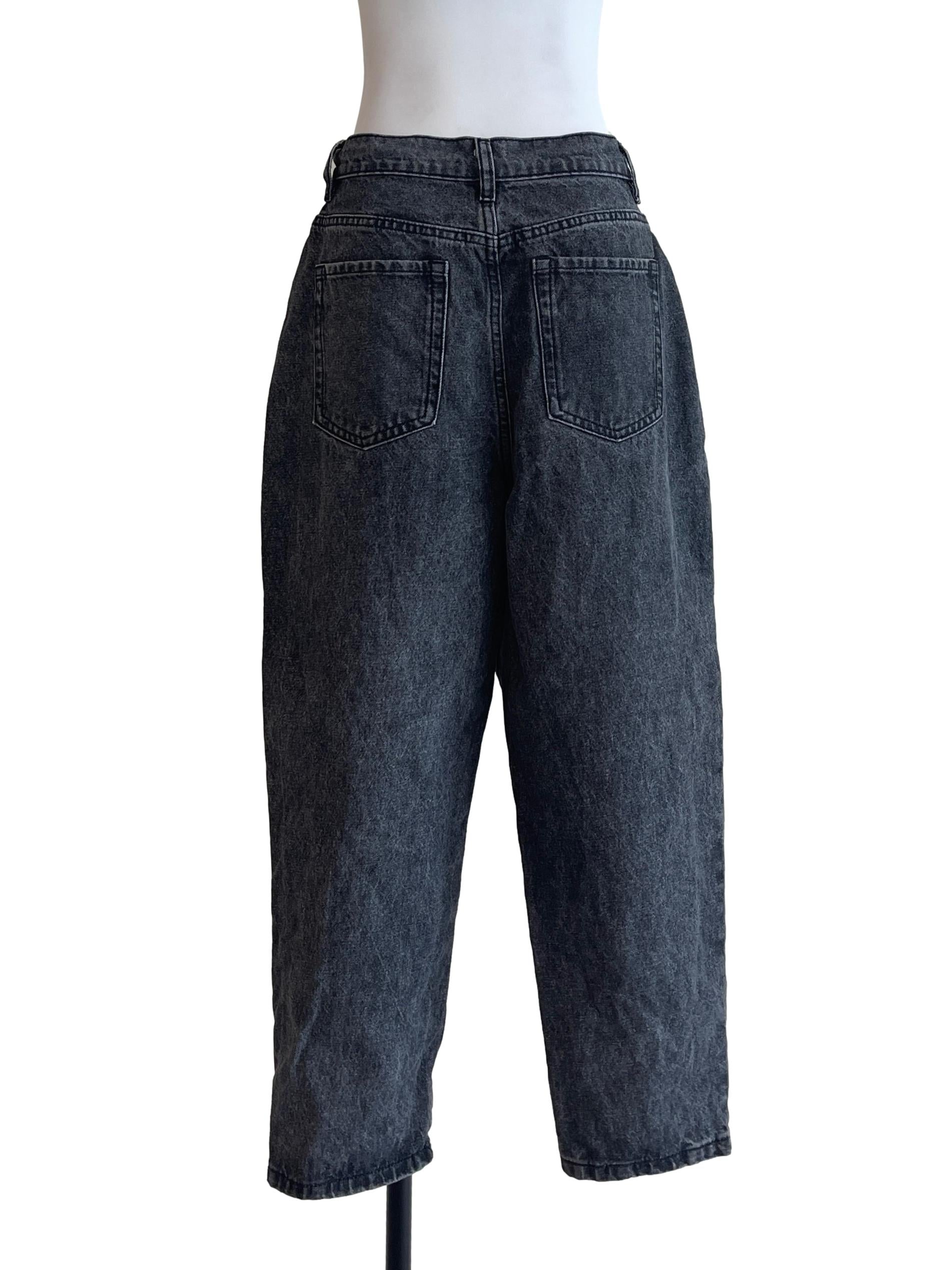 Pebble Grey Dad Jeans