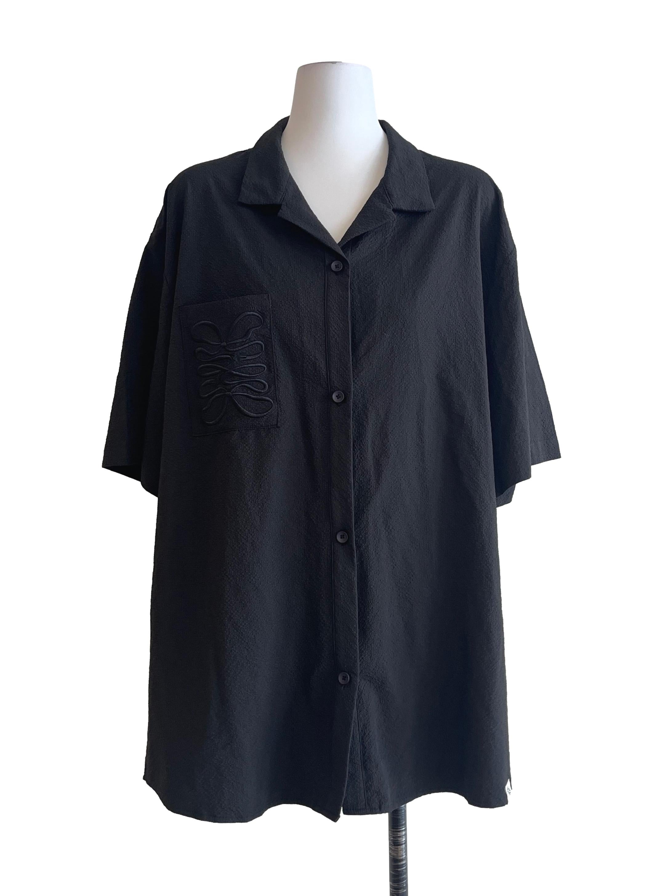 Onyx Black Oversized Shirt
