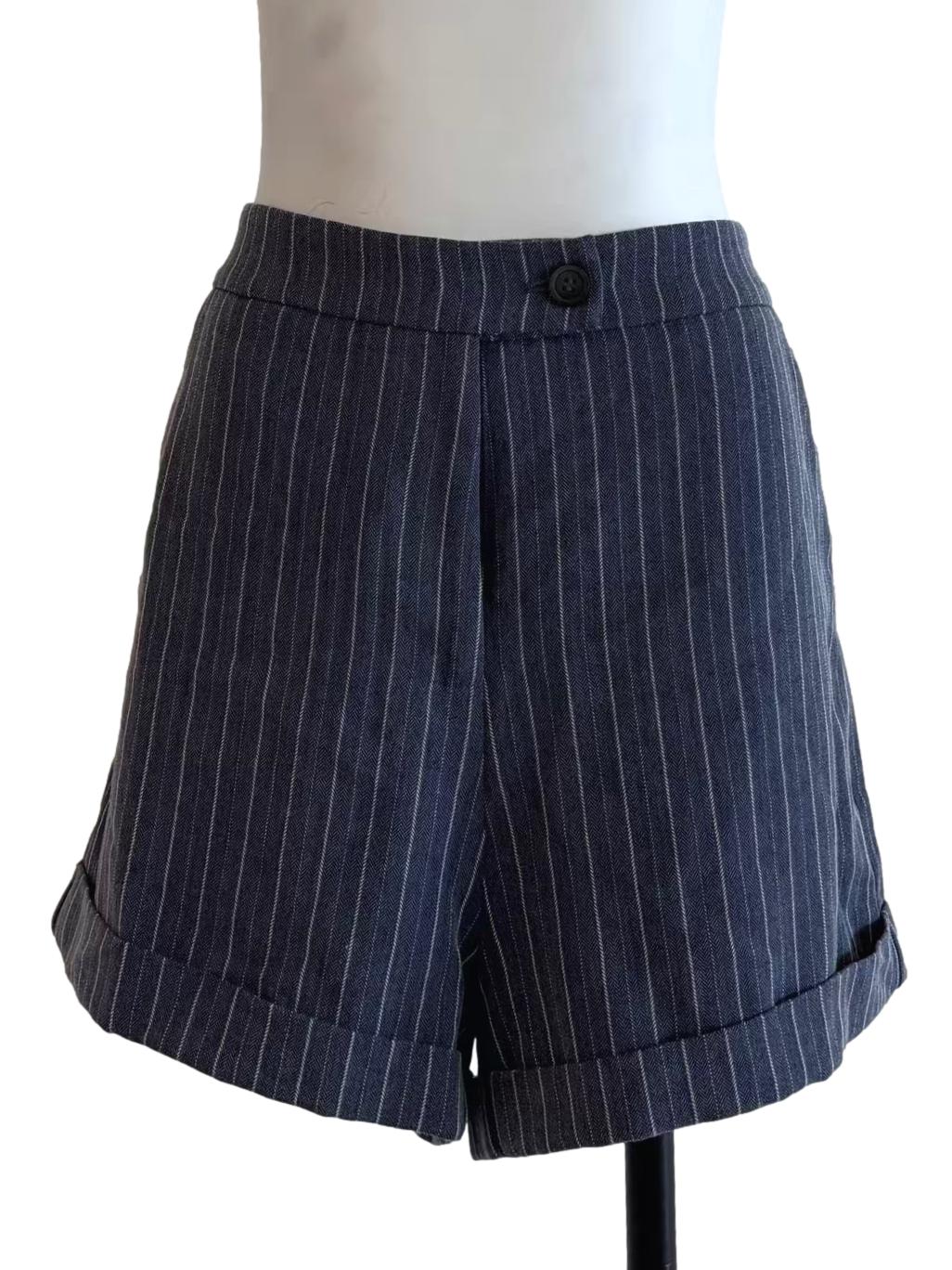 Spruce Blue Striped Shorts