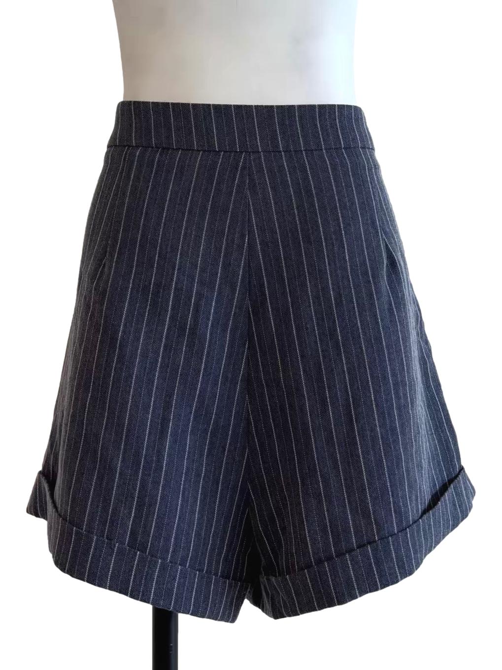 Spruce Blue Striped Shorts