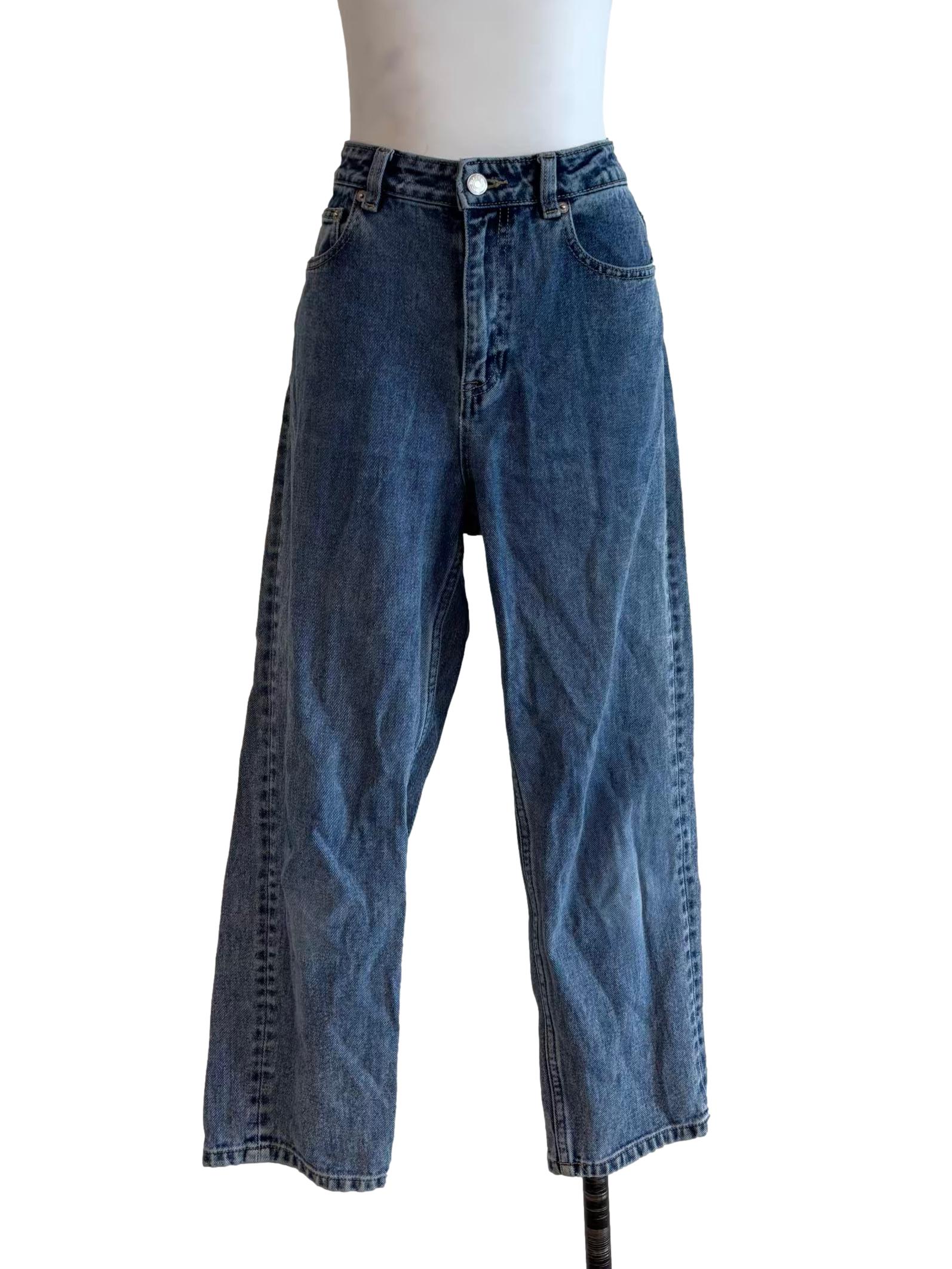 Blue Denim High Waisted Jeans