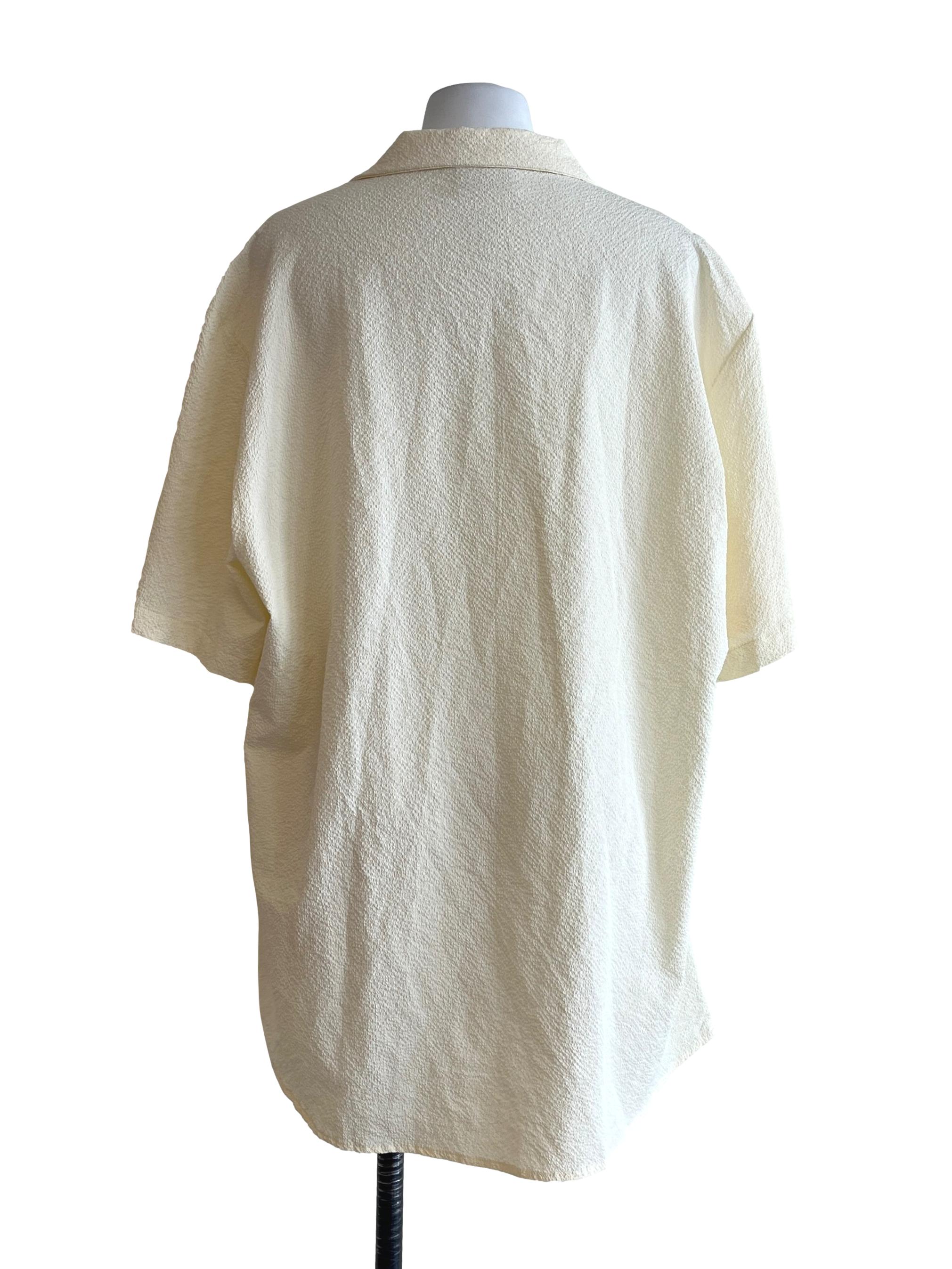 Cream White Oversized Shirt