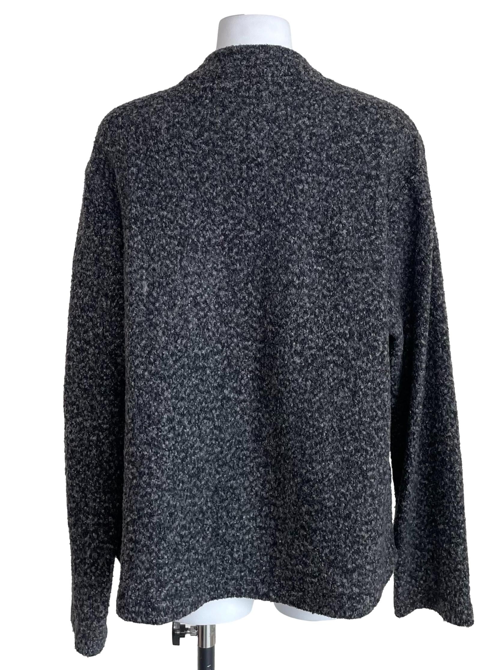 Shadow Grey Zip Up Top
