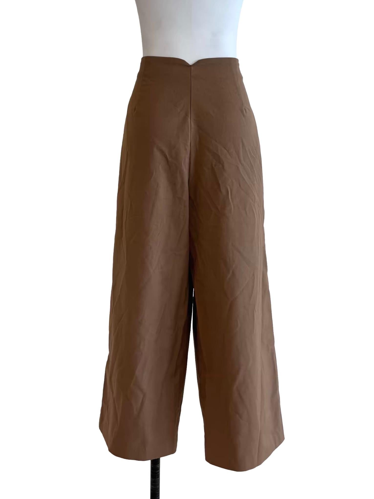 Tan Brown Relaxed Pants