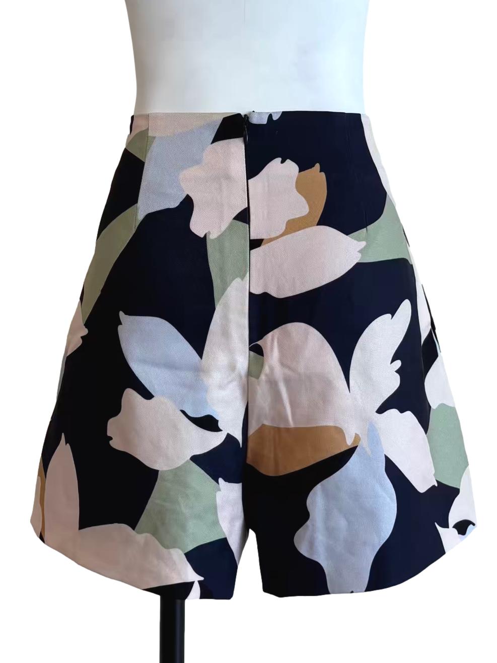 Blue Black Colourful Shorts