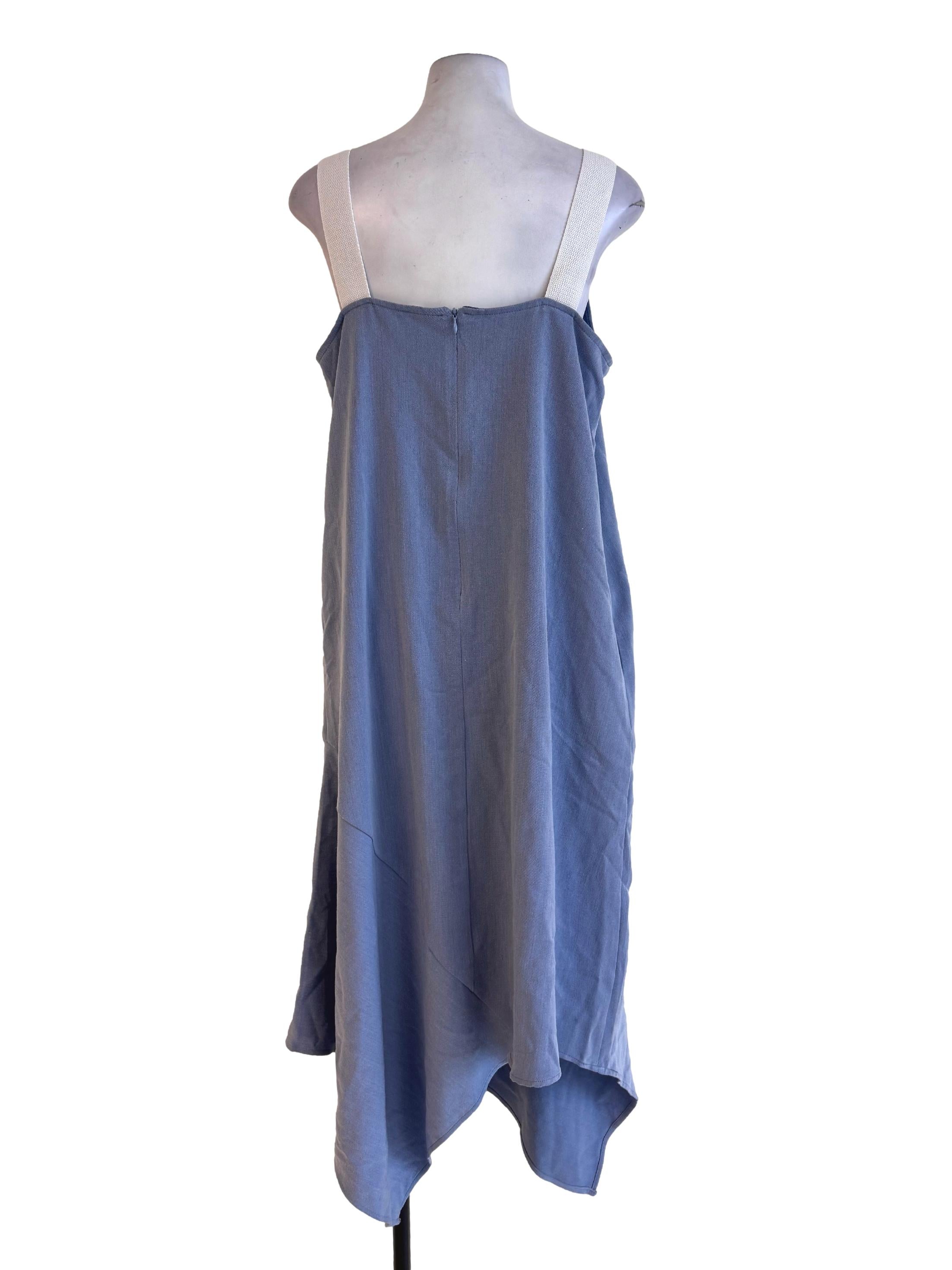Denim Blue Asymmetrical Jump Dress