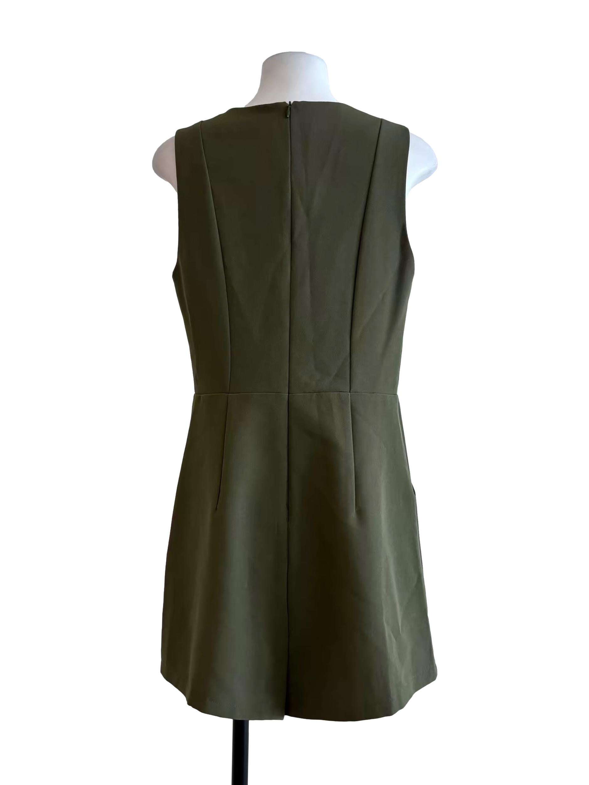 Olive Green Sleeveless Romper