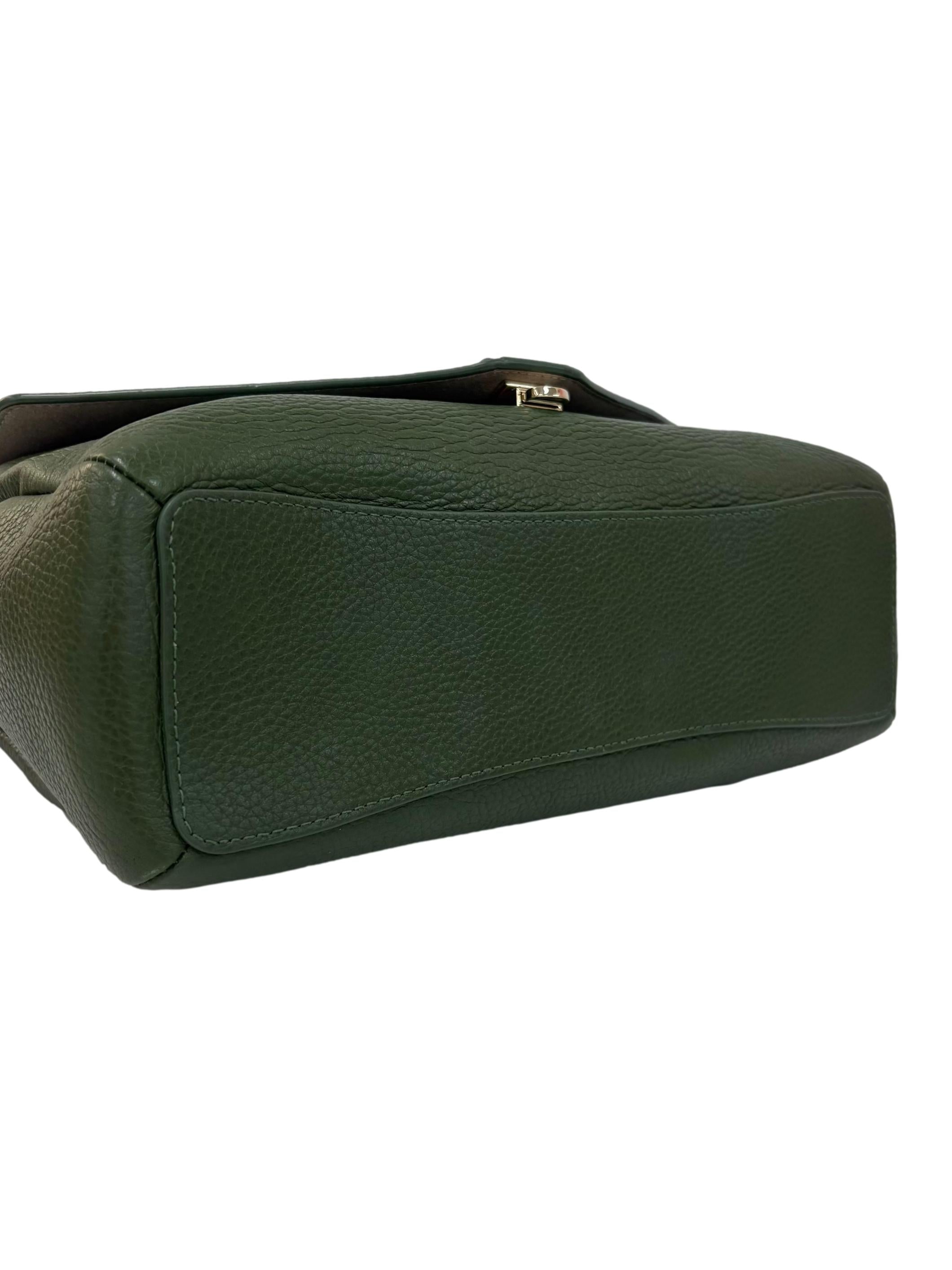 Green Leather Dafne Shoulder Bag CSN