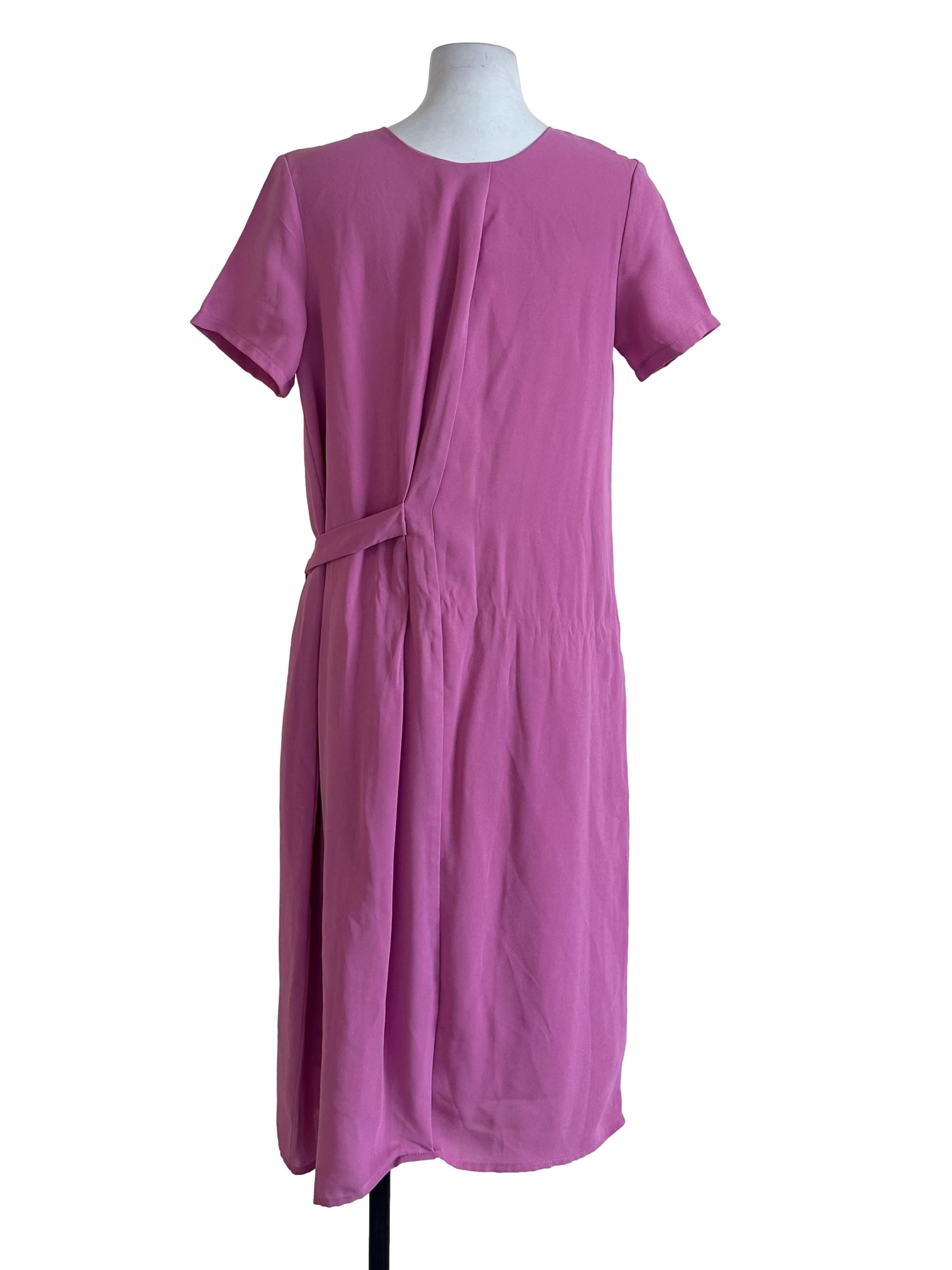 Magenta Pink Plain Dress