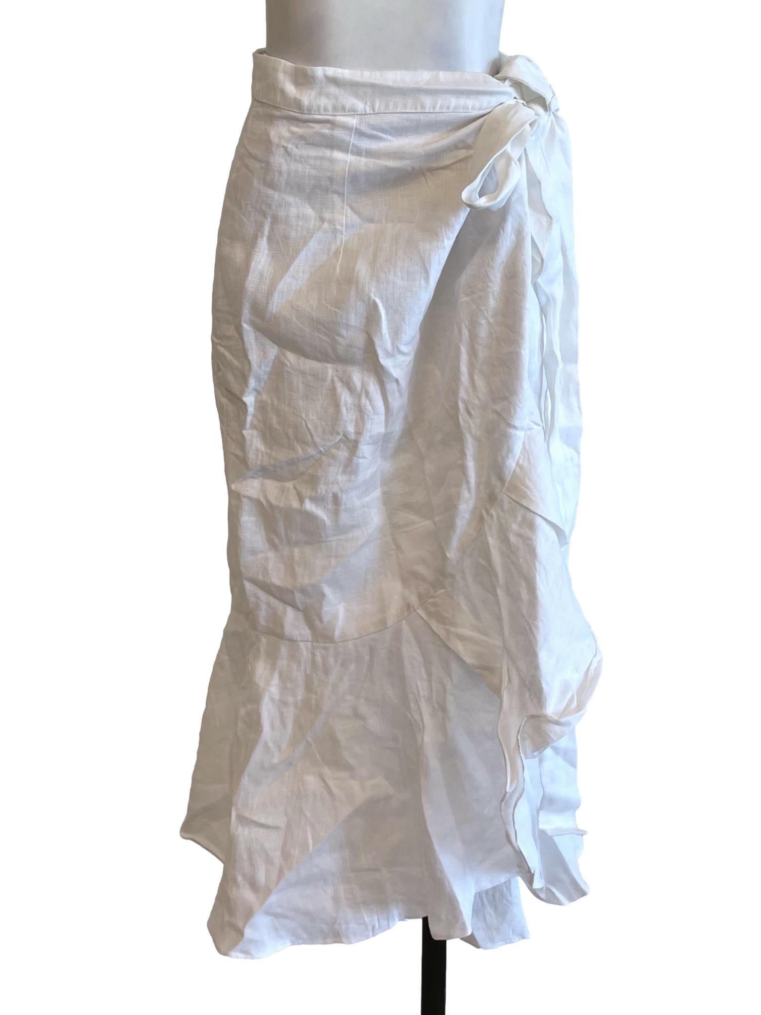 White Wrap Skirt