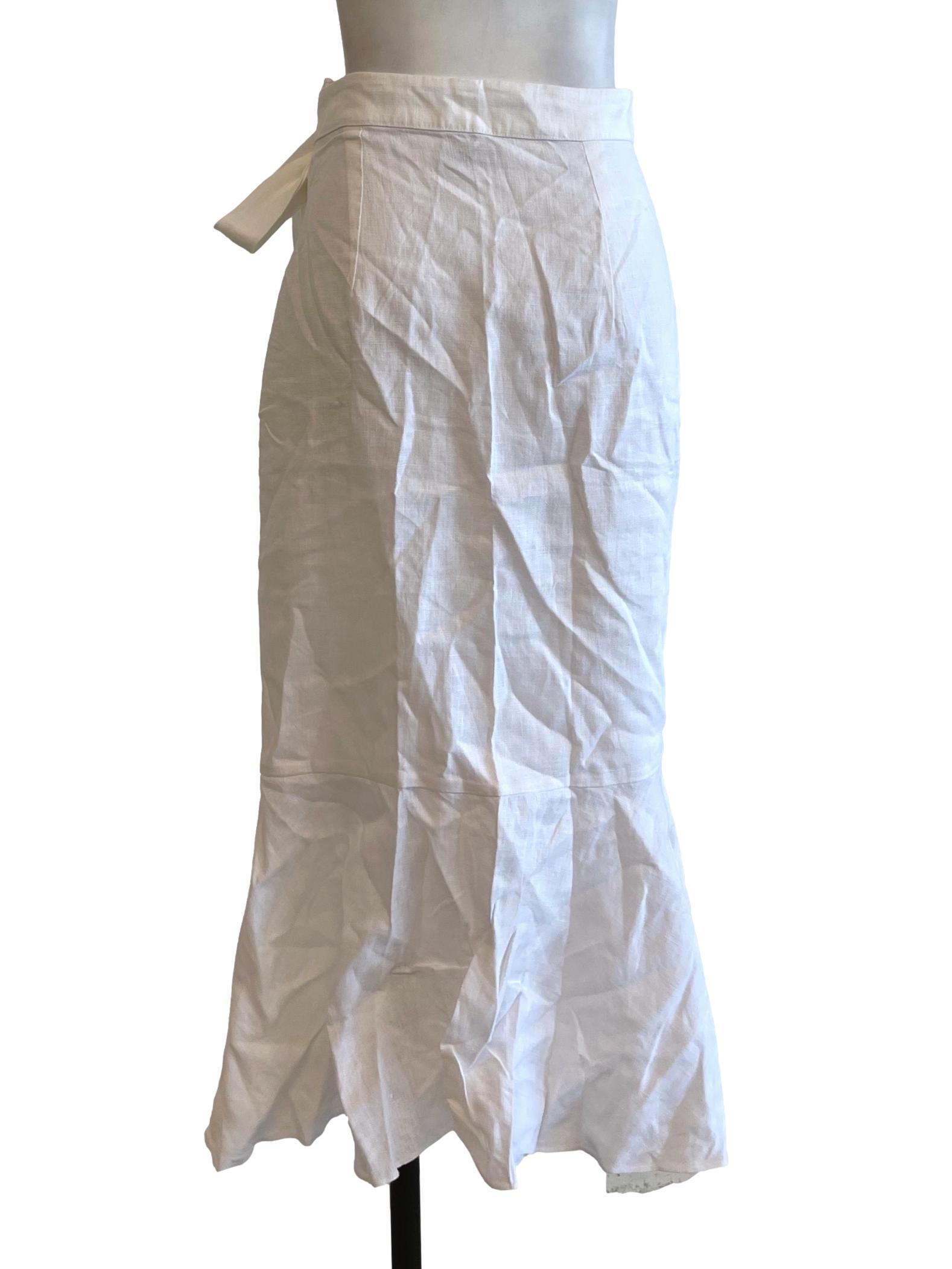 White Wrap Skirt