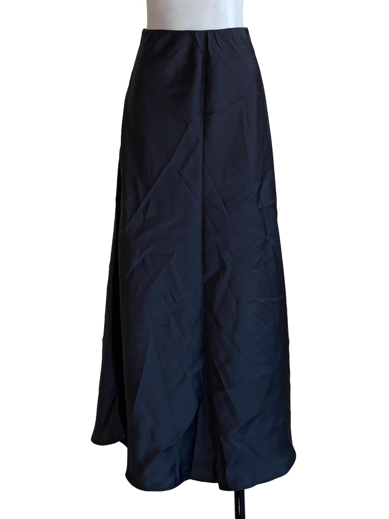 Aegean Blue Satin Skirt