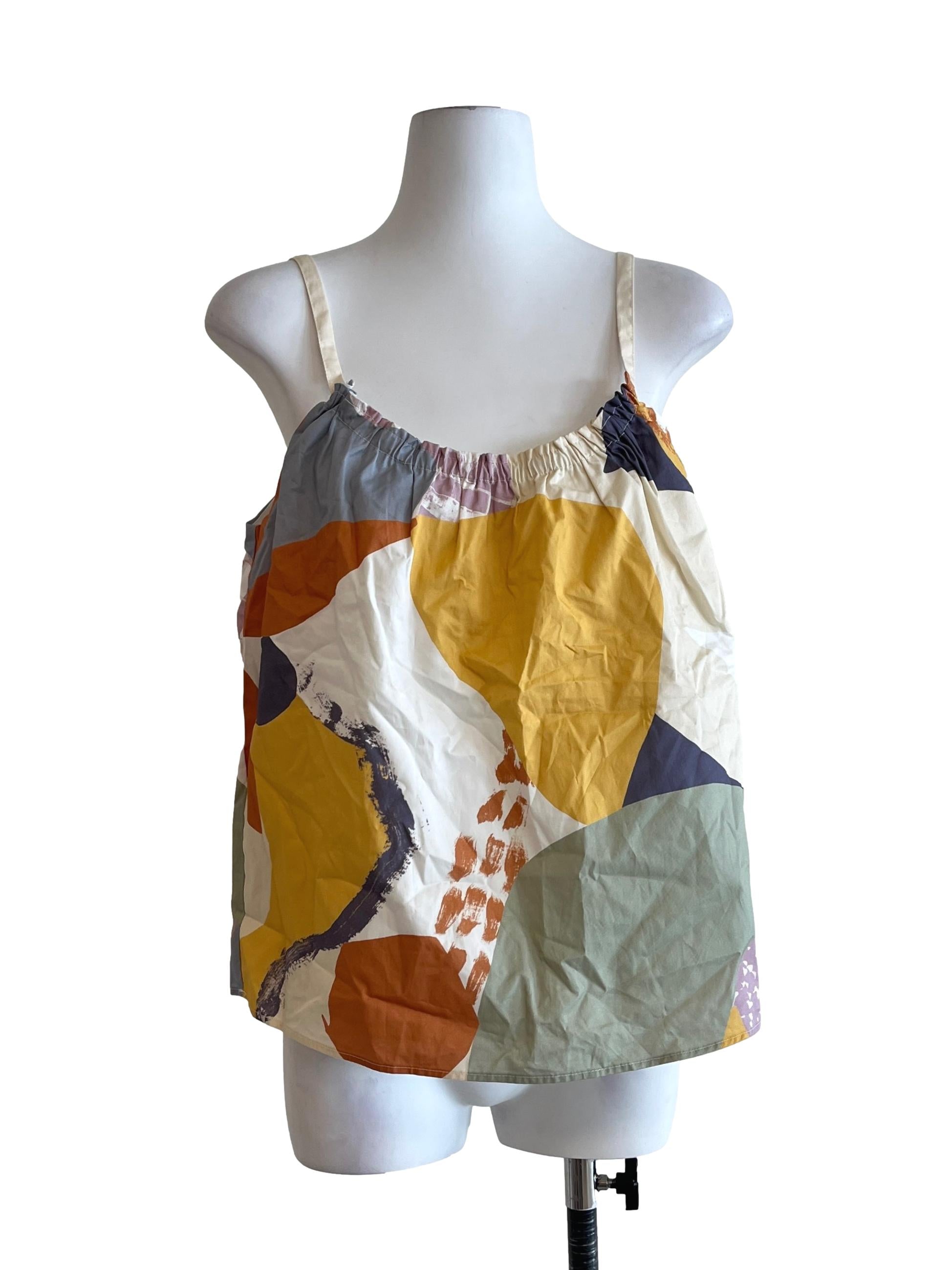 Yellow Al Fresco Organic Cotton Tent Top OSN
