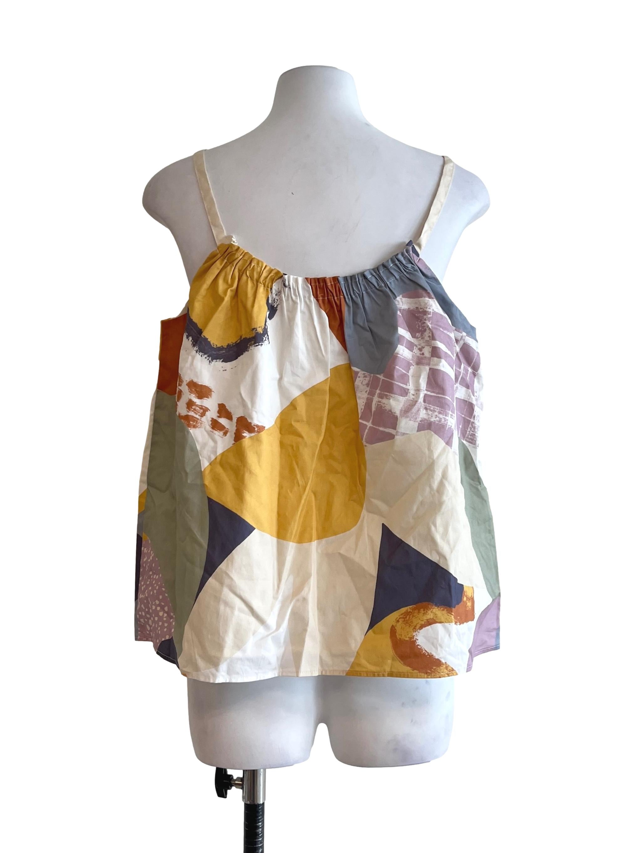 Yellow Al Fresco Organic Cotton Tent Top OSN