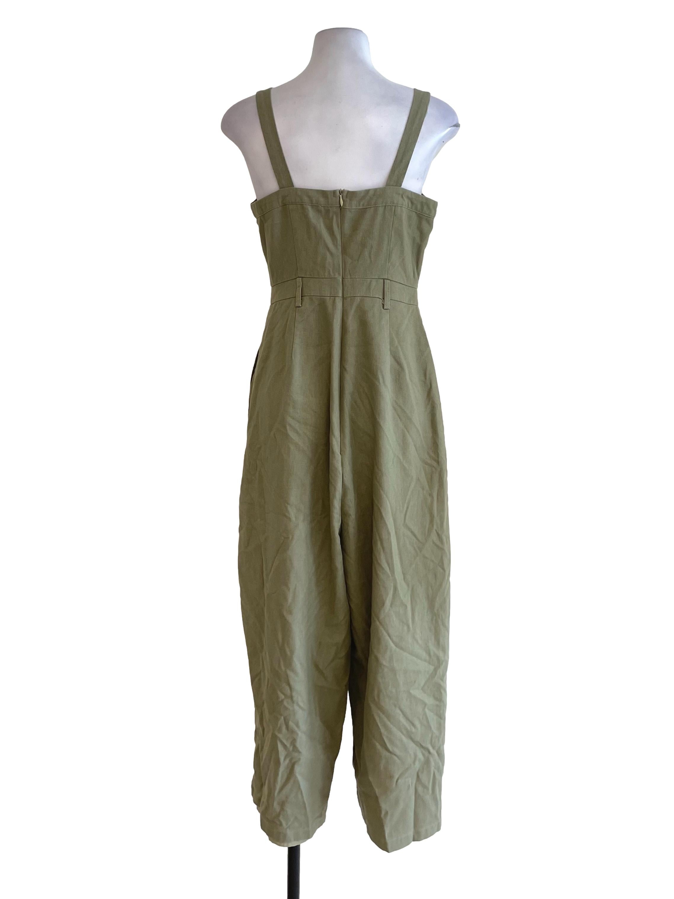 Olive Green Cami Jumpsuit