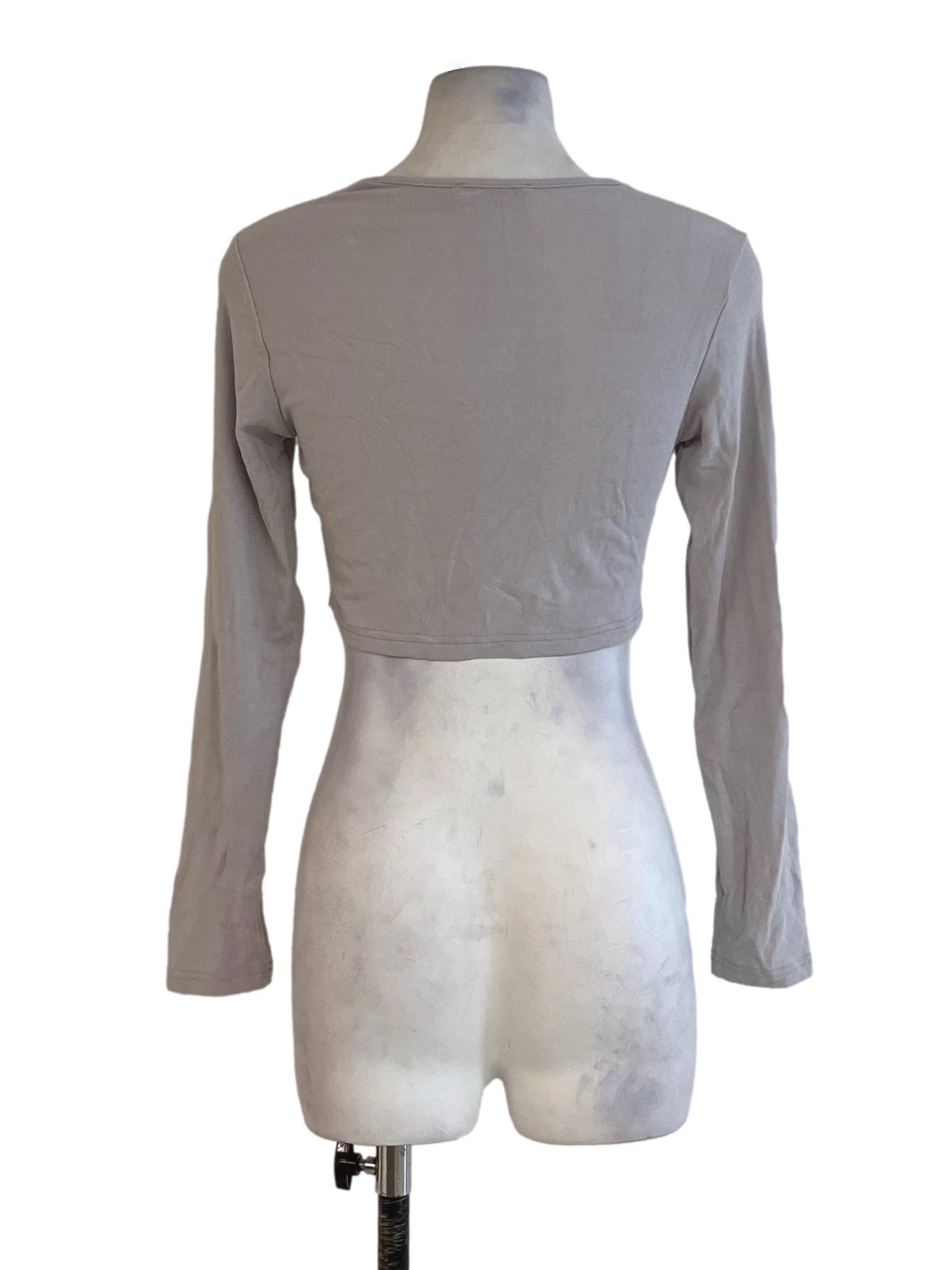 Flint Grey Square Neckline Blouse
