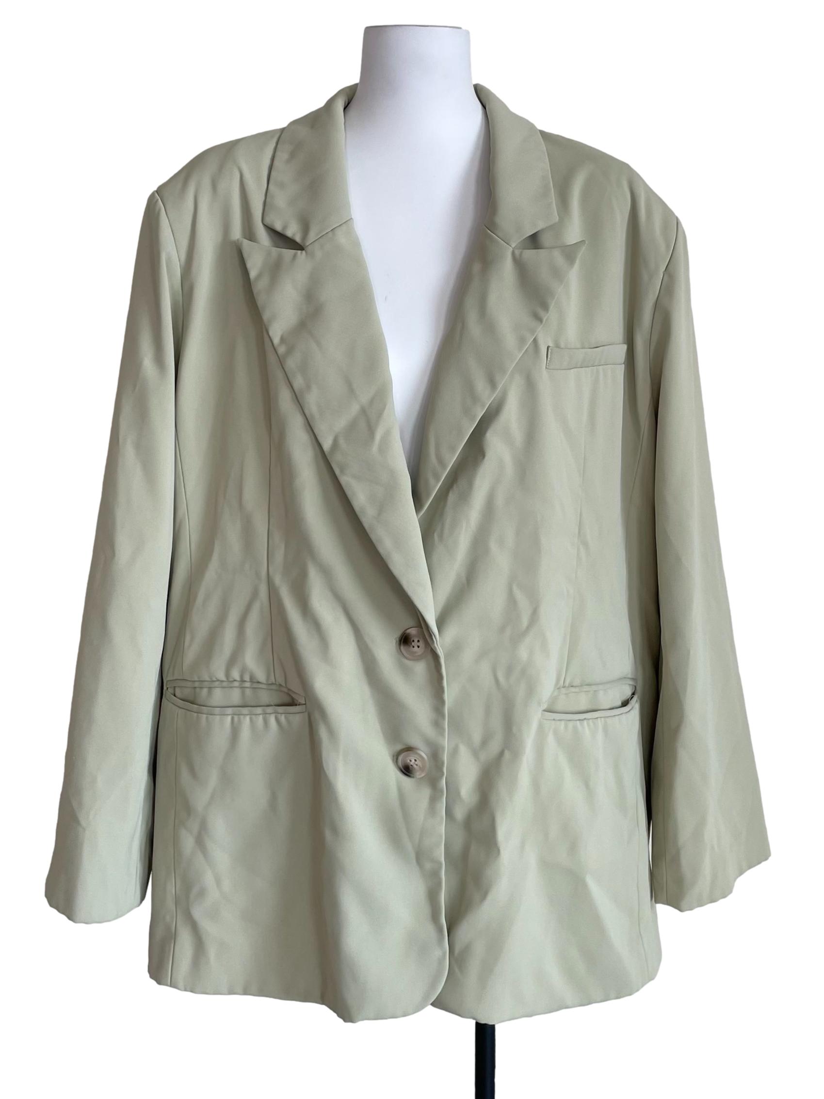 Light Green Single Breasted Blazer