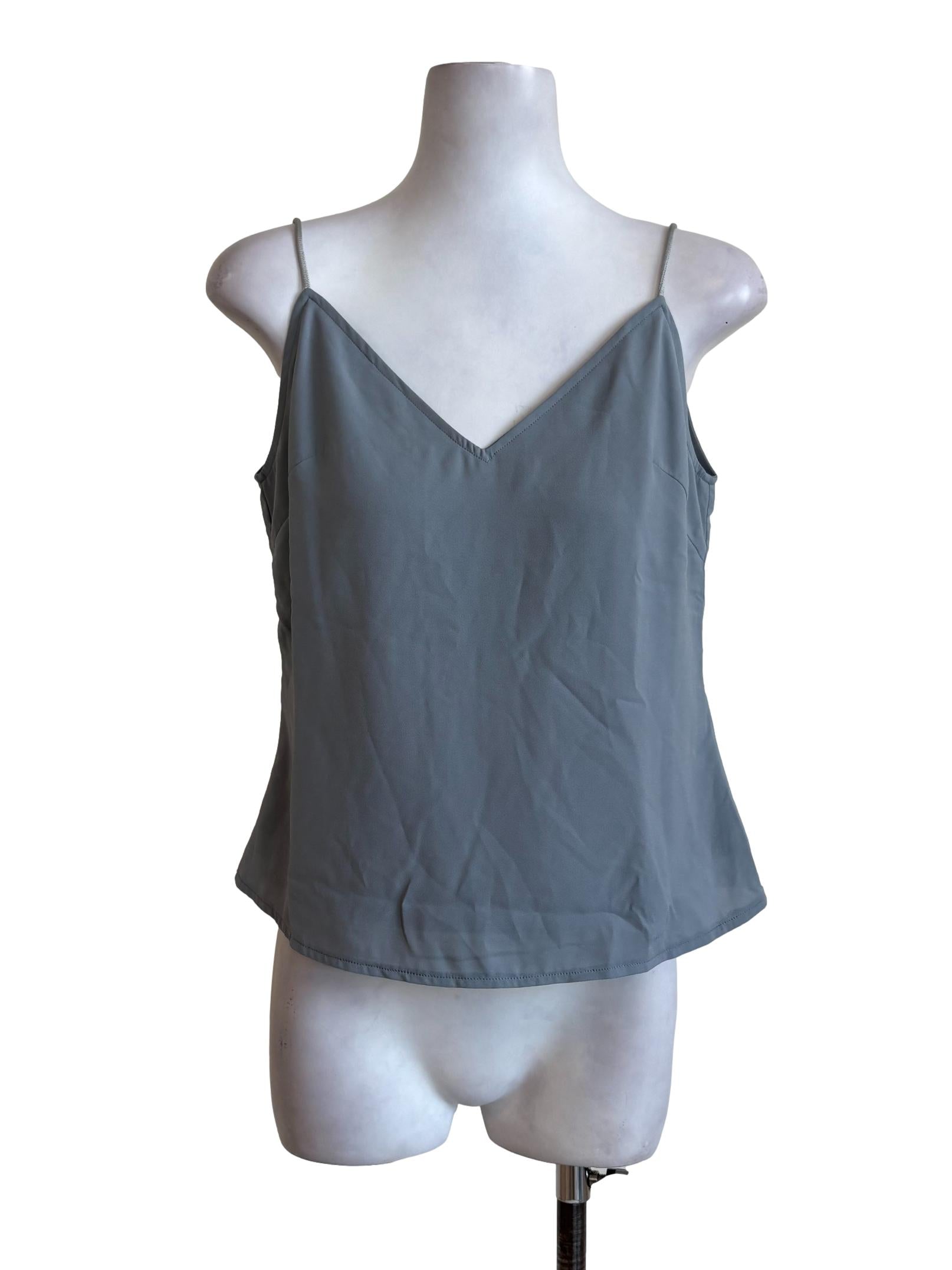 Fossil Grey Boxy Slip Top