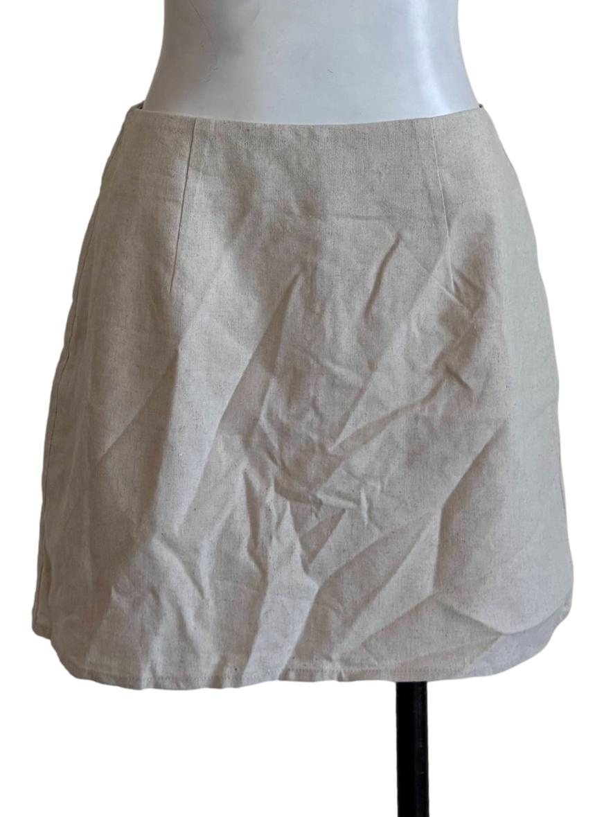 Merino Mini Linen Skirt