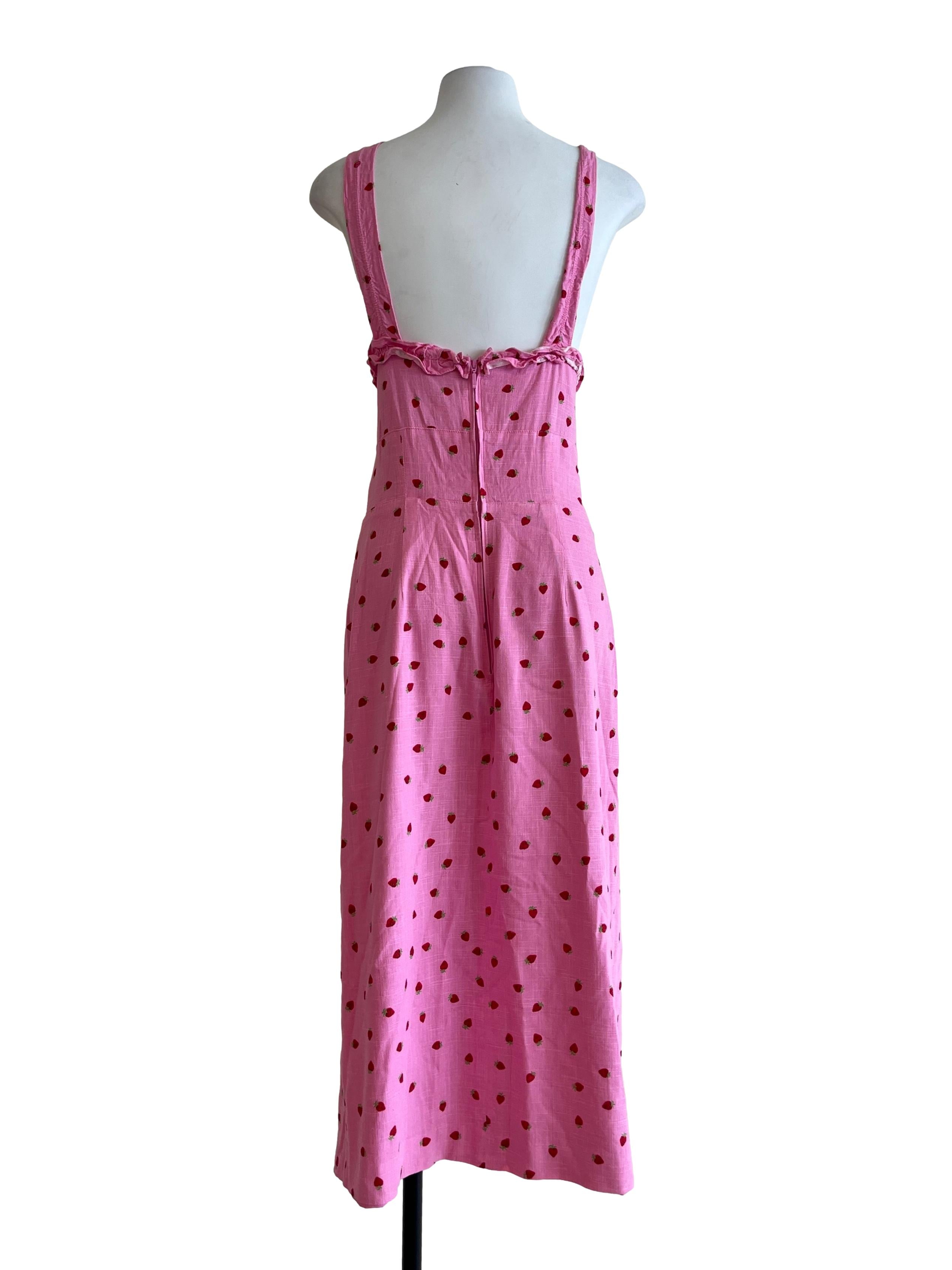 Hot Pink Polkadot Dress