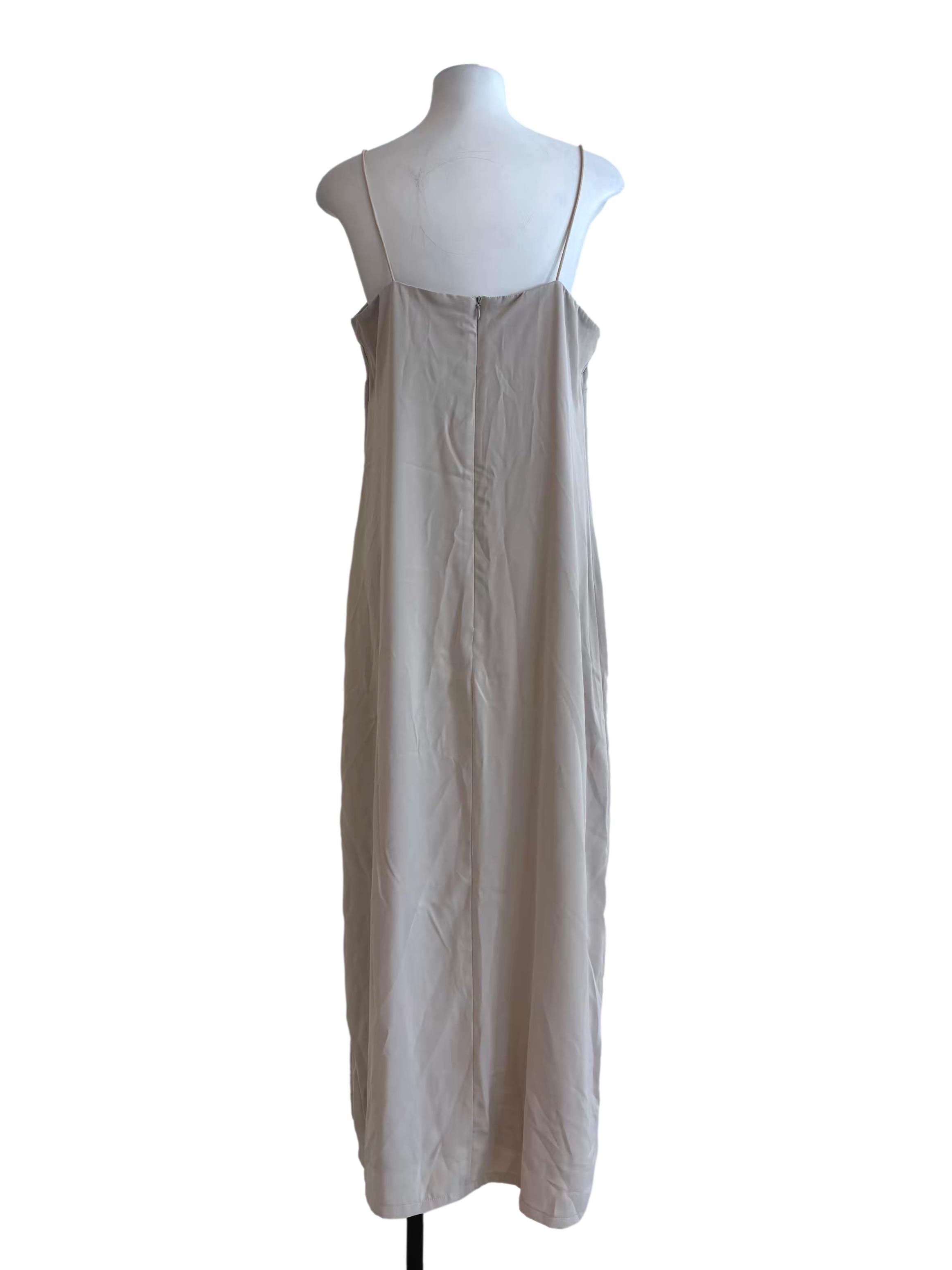 Eggshell Spaghetti Strap Slip Dress