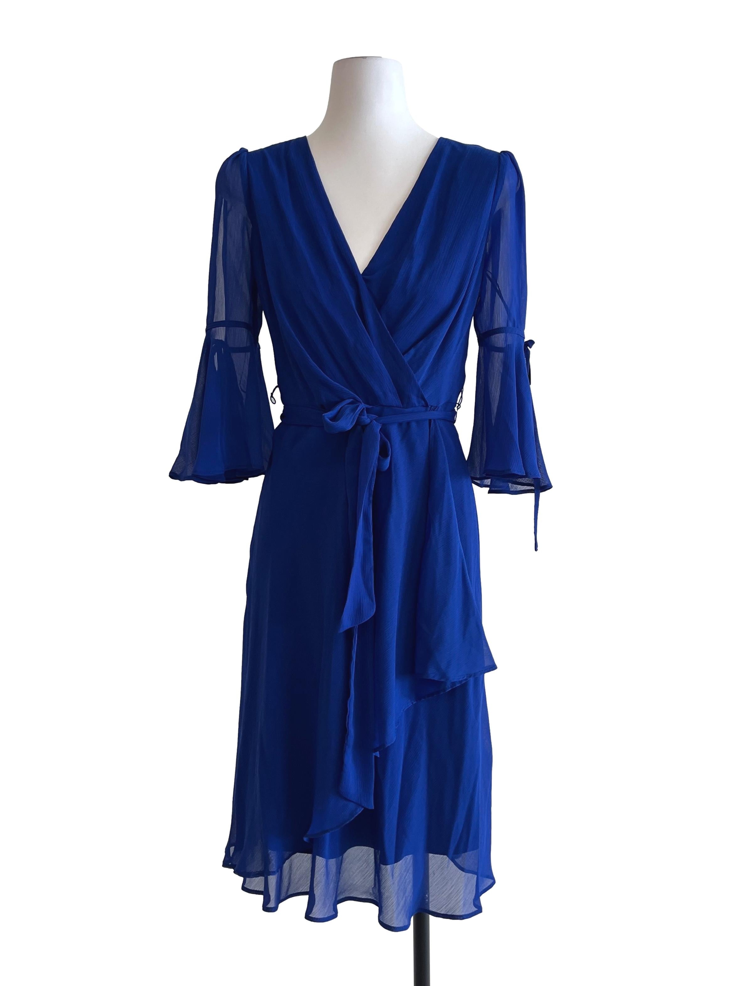 Royal Blue Wrap Dress