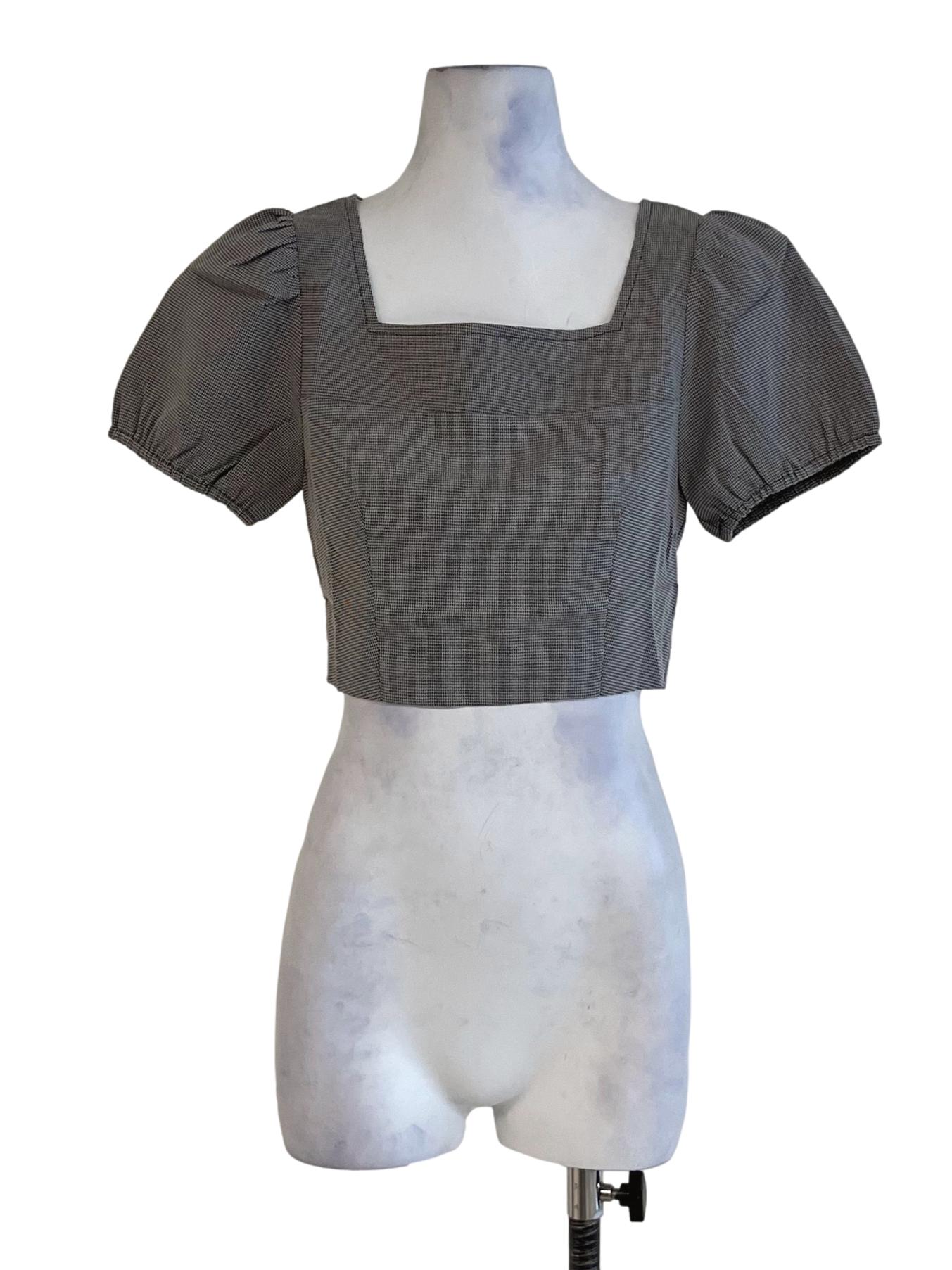 Black Nailshead Blouse